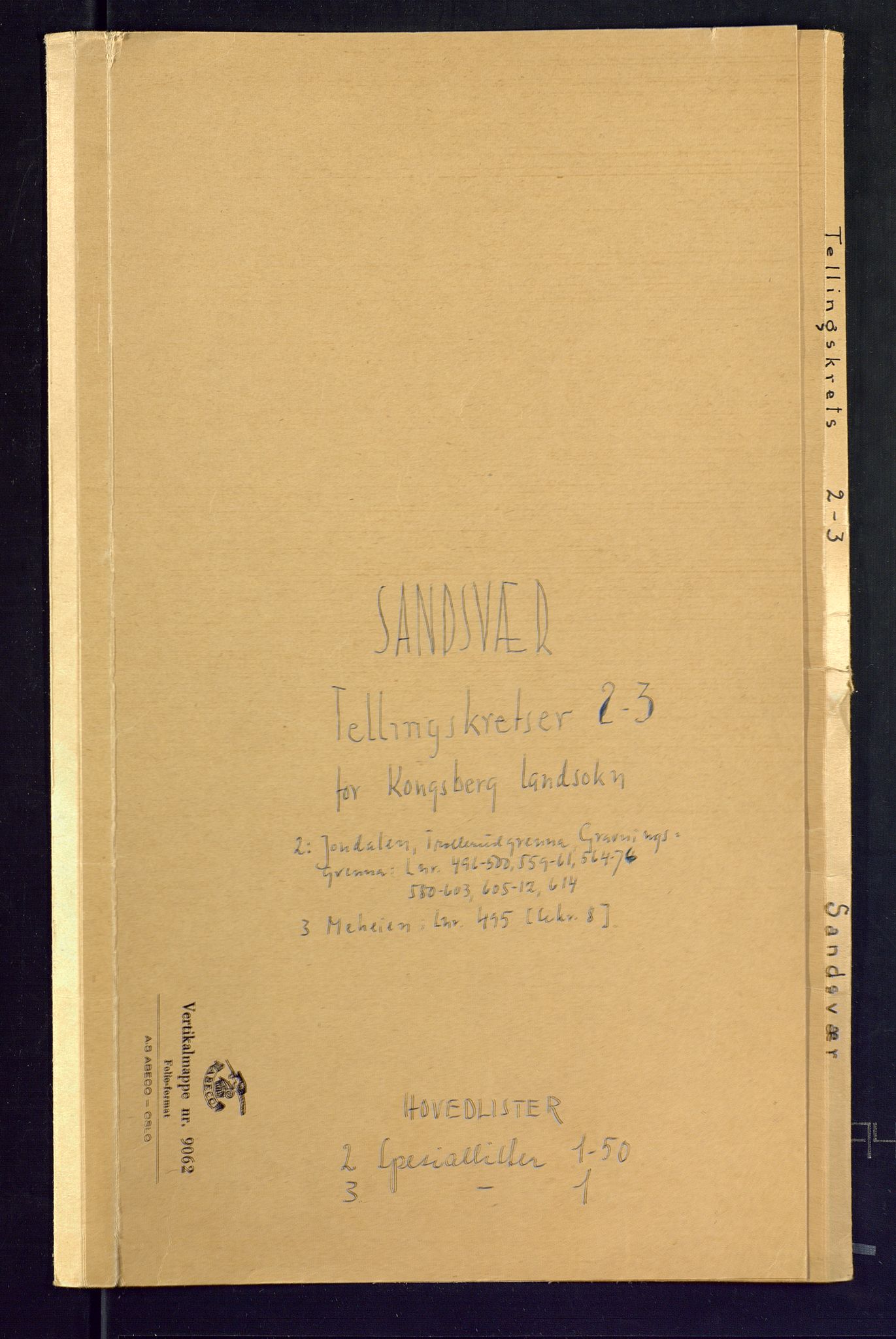 SAKO, Folketelling 1875 for 0692L Kongsberg prestegjeld, Kongsberg landsokn, 1875, s. 5