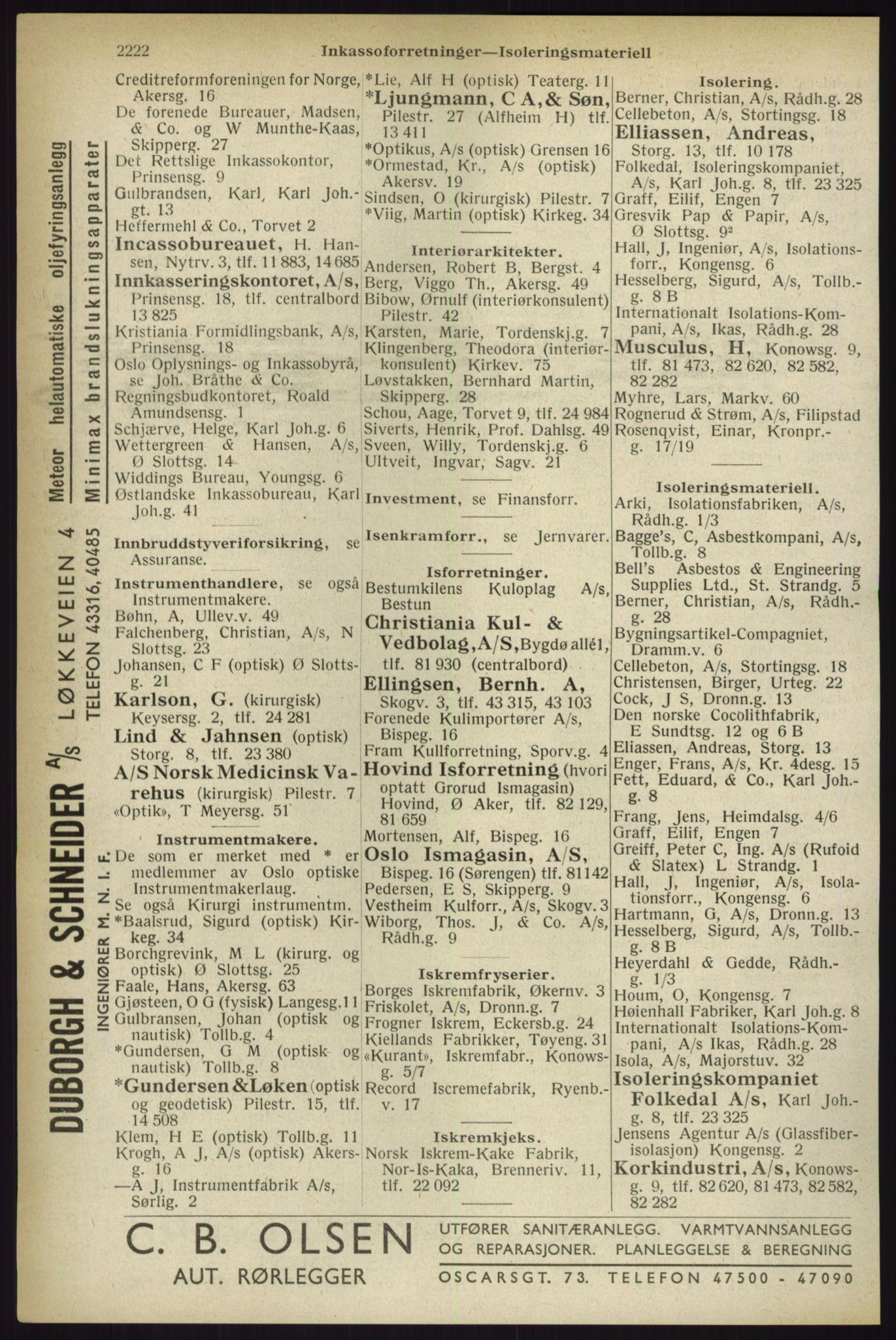 Kristiania/Oslo adressebok, PUBL/-, 1933, s. 2222