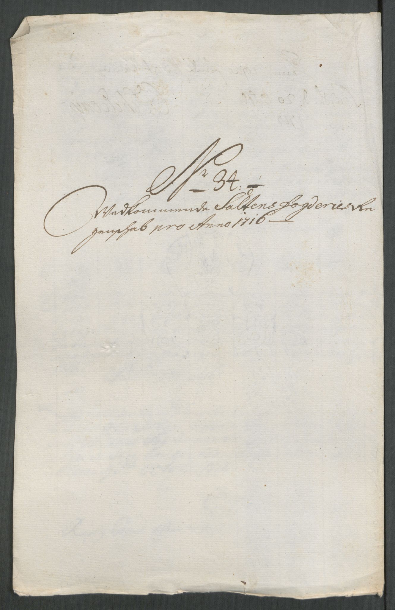 Rentekammeret inntil 1814, Reviderte regnskaper, Fogderegnskap, AV/RA-EA-4092/R66/L4586: Fogderegnskap Salten, 1716, s. 233