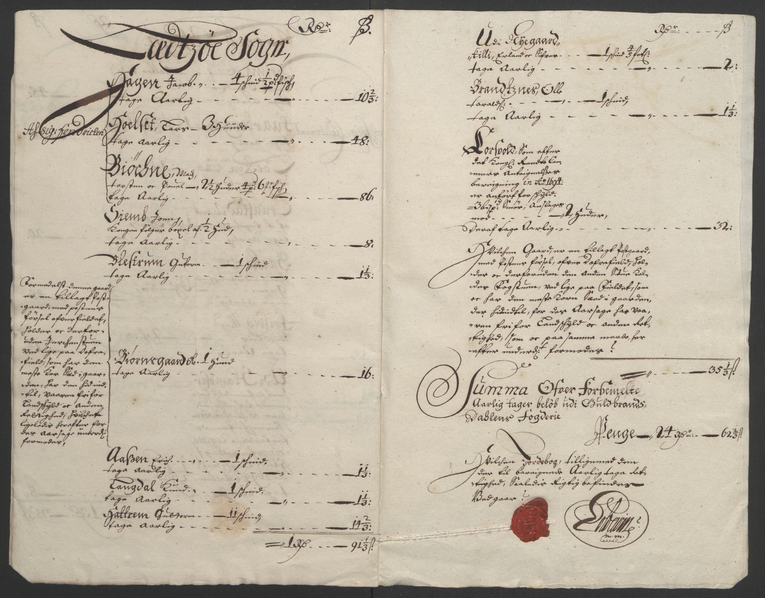 Rentekammeret inntil 1814, Reviderte regnskaper, Fogderegnskap, AV/RA-EA-4092/R17/L1169: Fogderegnskap Gudbrandsdal, 1695, s. 30