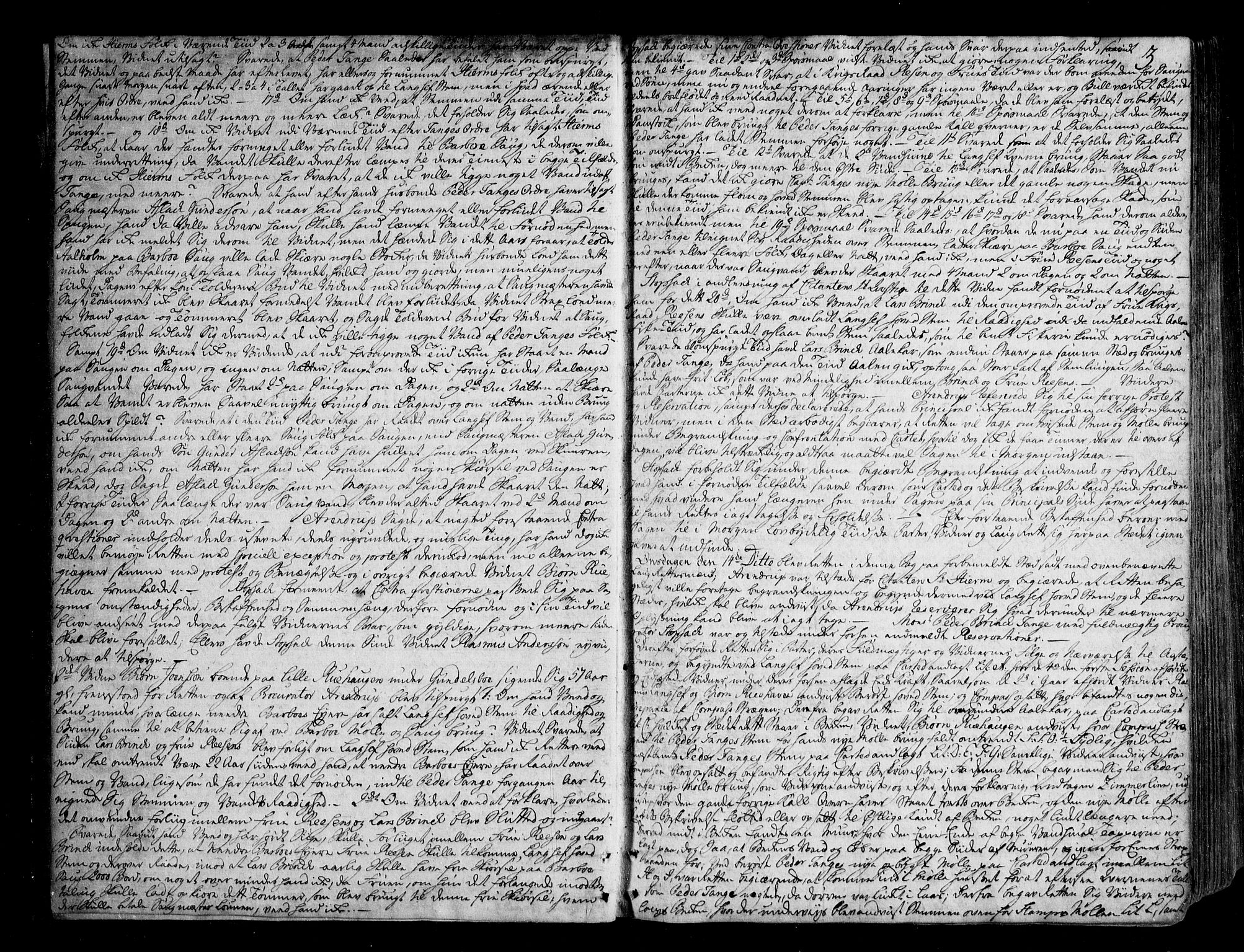 Nedenes sorenskriveri før 1824, AV/SAK-1221-0007/F/Fa/L0031: Tingbok med register nr 26, 1758-1762, s. 2b-3a