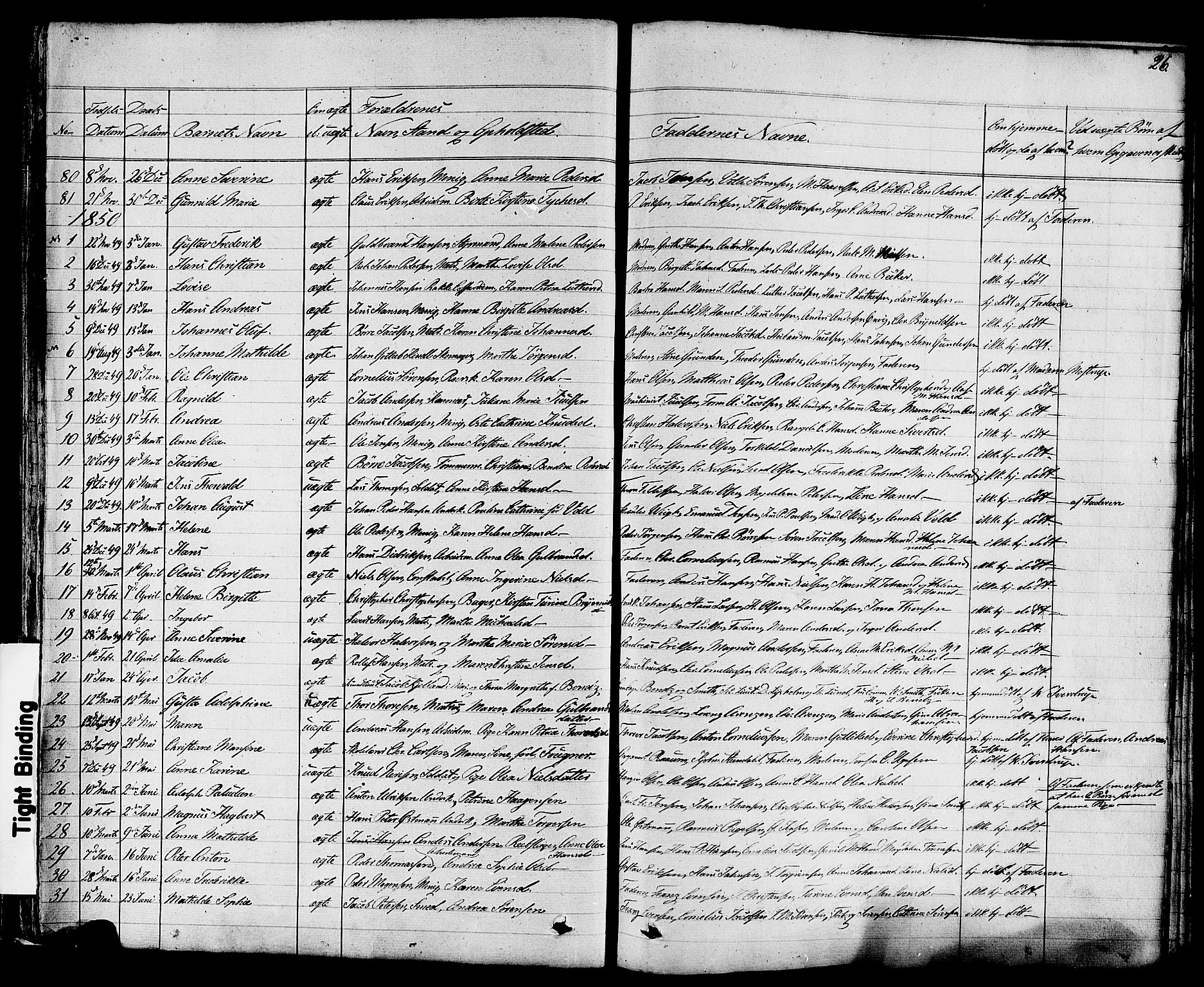 Stavern kirkebøker, AV/SAKO-A-318/F/Fa/L0007: Ministerialbok nr. 7, 1840-1877, s. 26