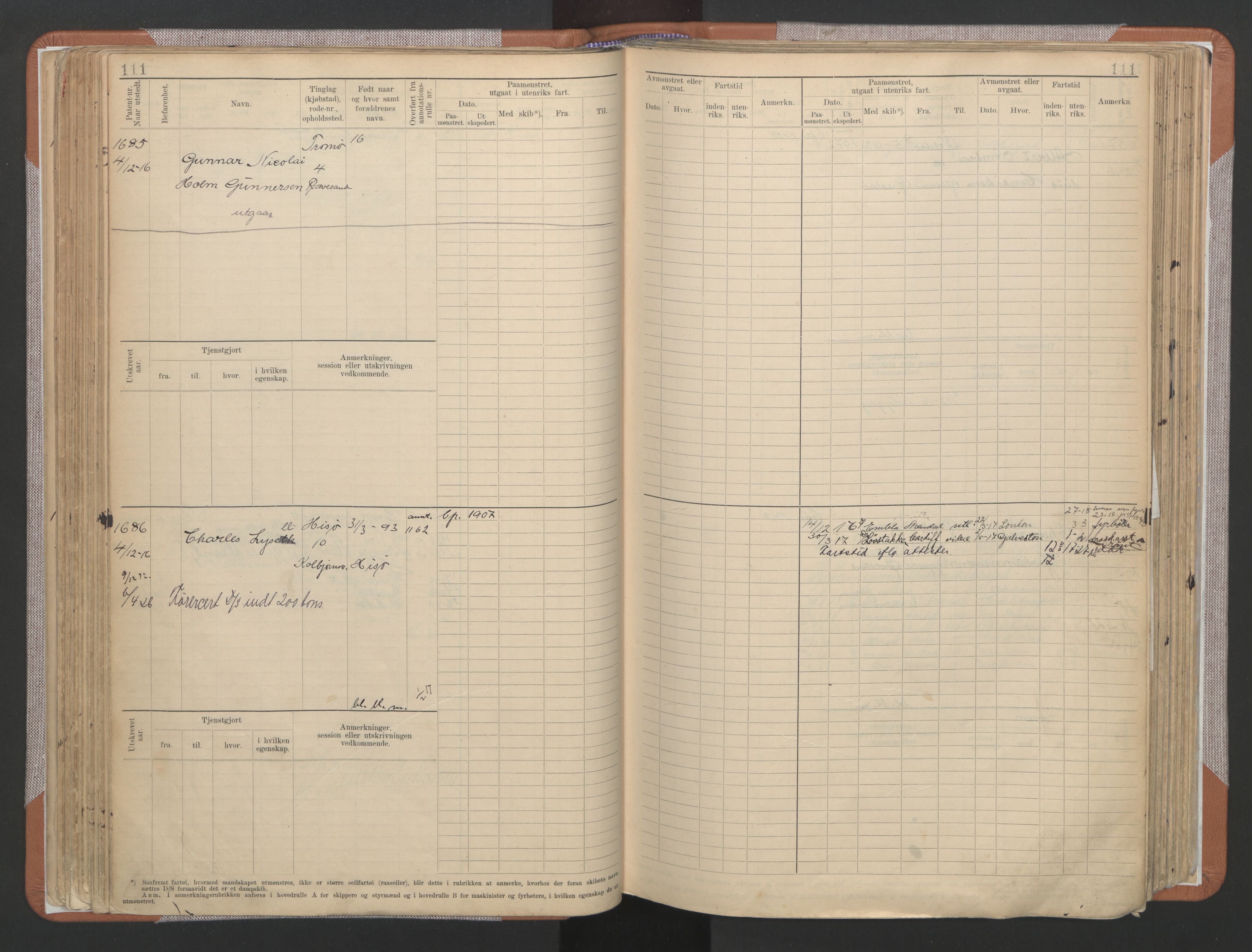 Arendal mønstringskrets, AV/SAK-2031-0012/F/Fb/L0022: Hovedrulle A nr 1466-2242, S-20, 1914-1930, s. 116