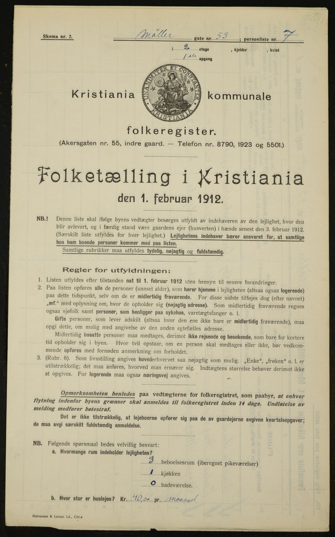 OBA, Kommunal folketelling 1.2.1912 for Kristiania, 1912, s. 69582