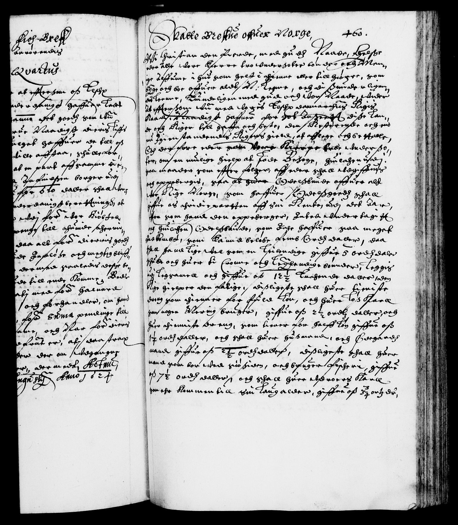 Danske Kanselli 1572-1799, AV/RA-EA-3023/F/Fc/Fca/Fcab/L0004: Norske tegnelser (mikrofilm), 1617-1627, s. 460a