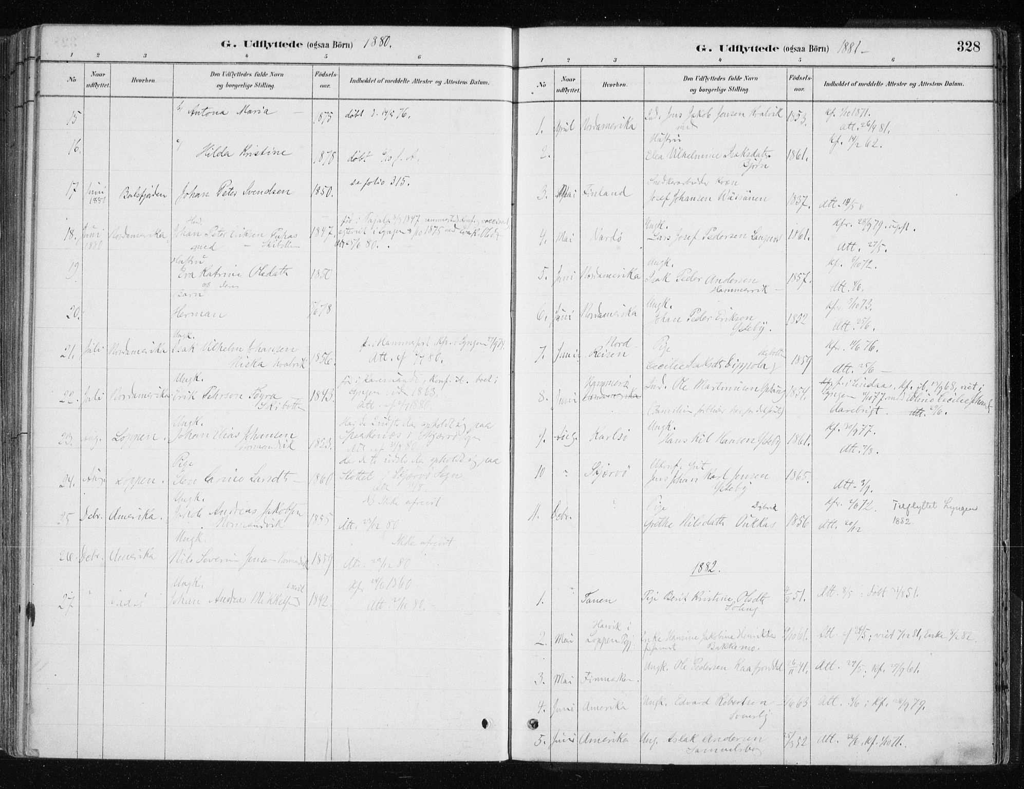Lyngen sokneprestembete, AV/SATØ-S-1289/H/He/Hea/L0007kirke: Ministerialbok nr. 7, 1879-1890, s. 328