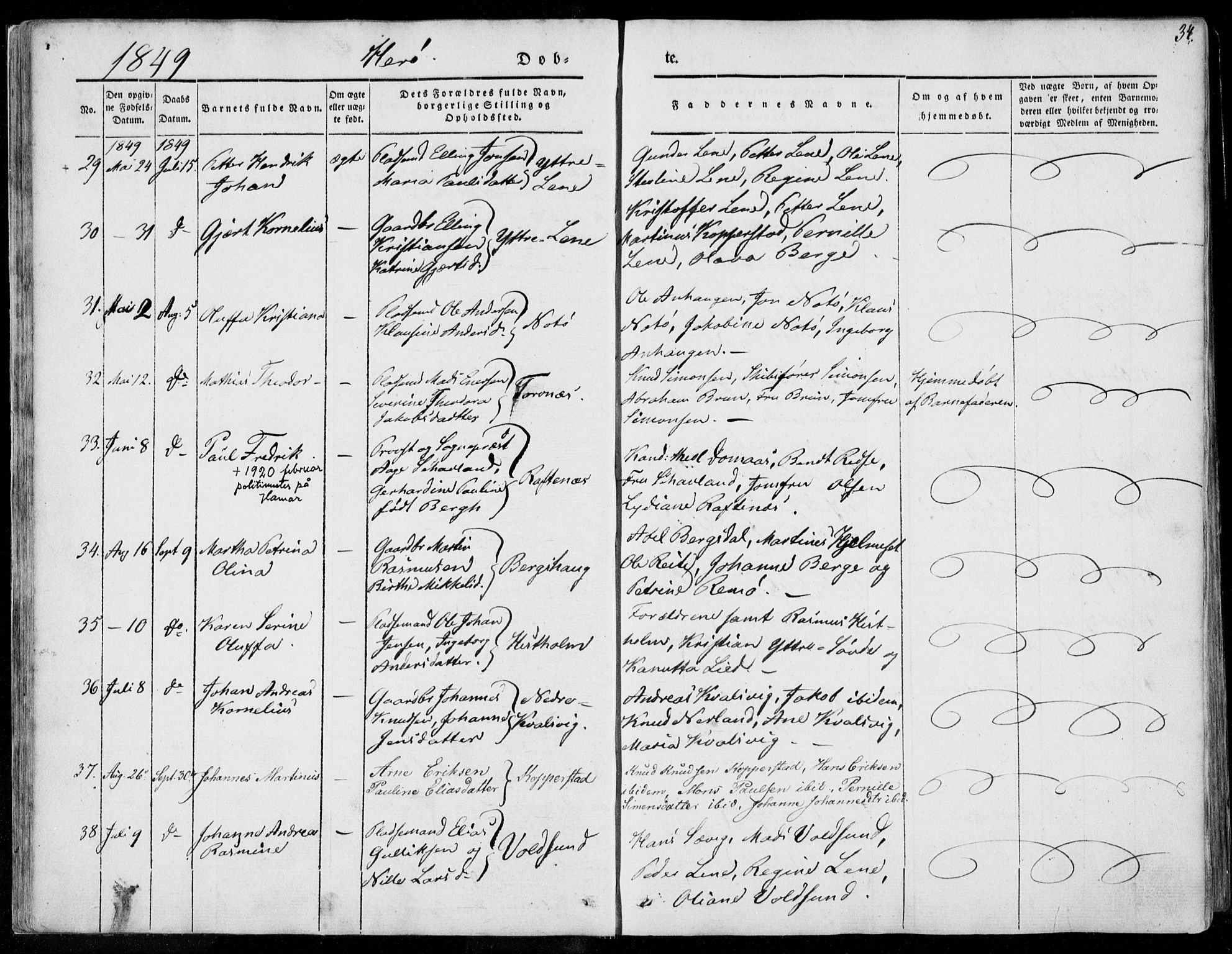 Ministerialprotokoller, klokkerbøker og fødselsregistre - Møre og Romsdal, AV/SAT-A-1454/507/L0070: Ministerialbok nr. 507A05, 1842-1873, s. 34
