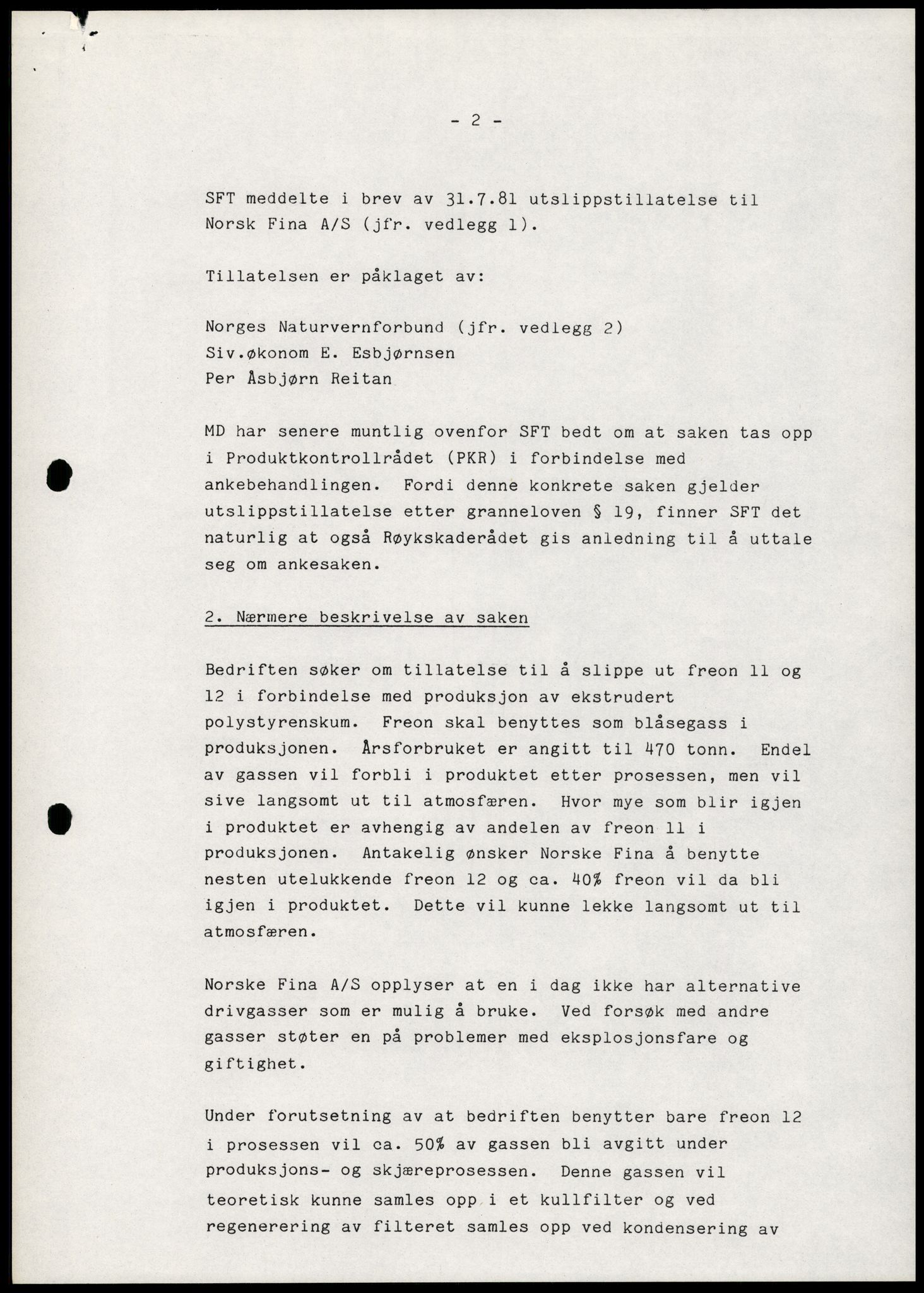 Statens forurensningstilsyn, hovedkontoret, AV/RA-S-4136/1/A/Ab/L0007: Produktkontrollrådet - Innkalling og referater, 1981