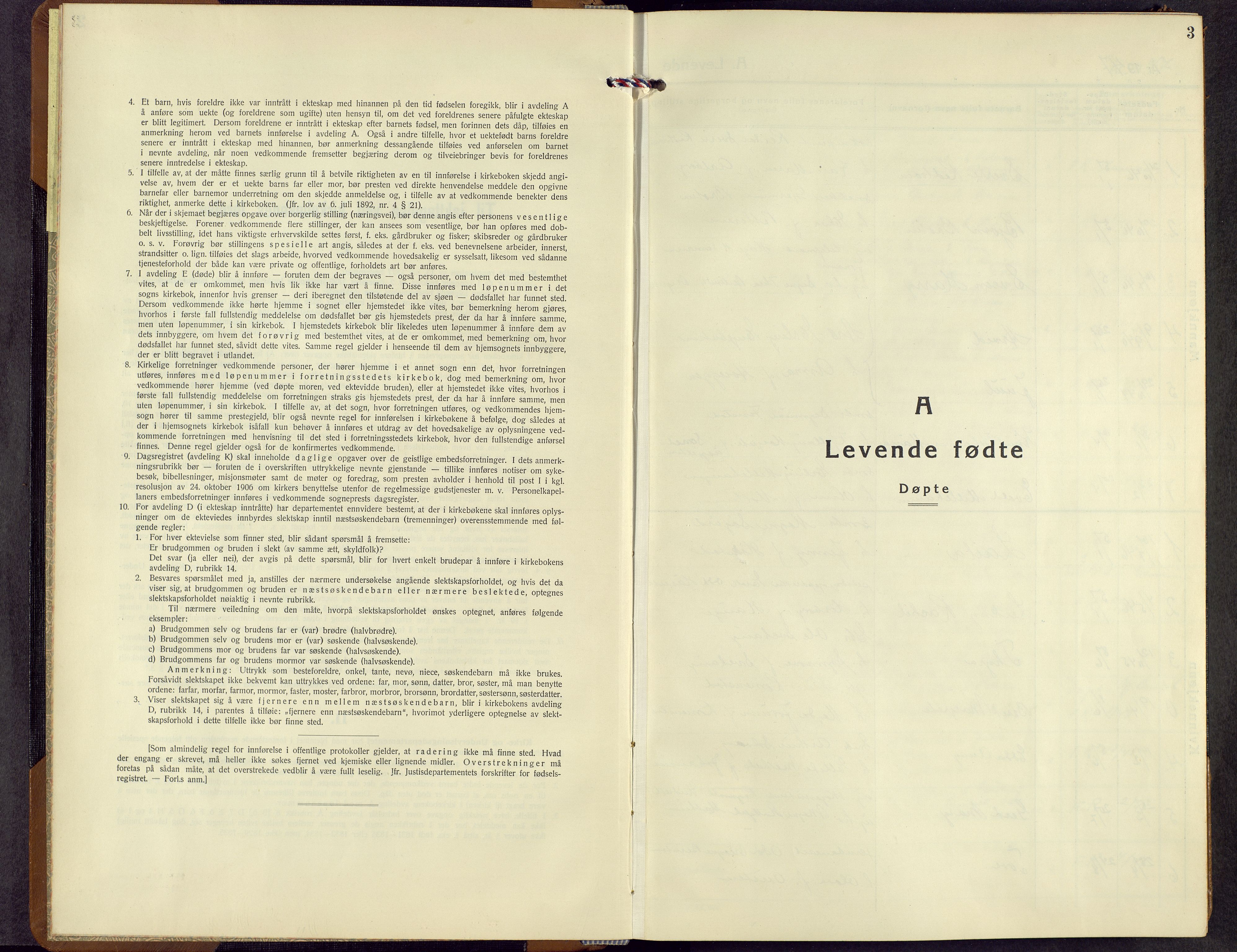 Rendalen prestekontor, AV/SAH-PREST-054/H/Ha/Hab/L0005: Klokkerbok nr. 5, 1931-1959, s. 3