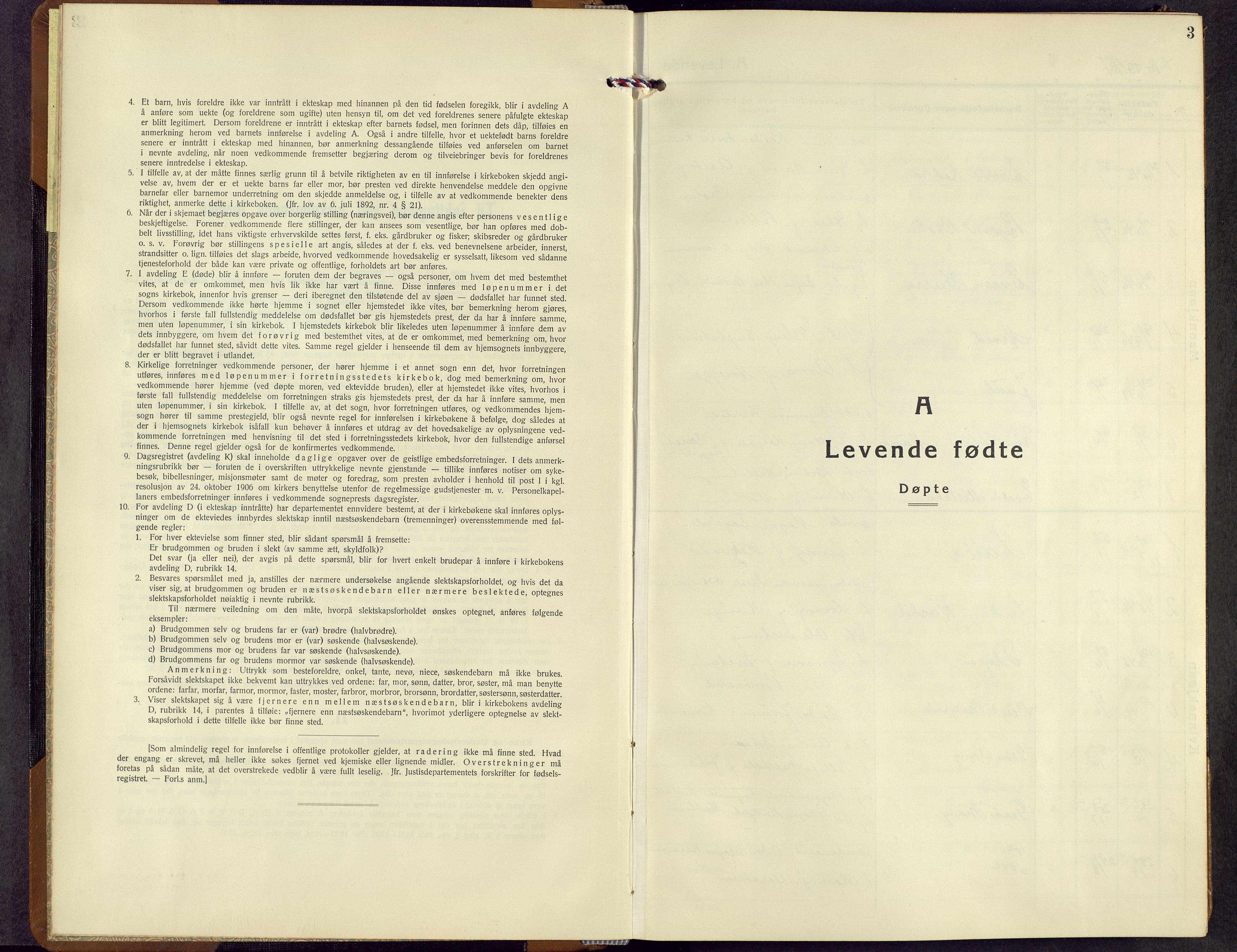 Rendalen prestekontor, SAH/PREST-054/H/Ha/Hab/L0005: Klokkerbok nr. 5, 1931-1959, s. 3