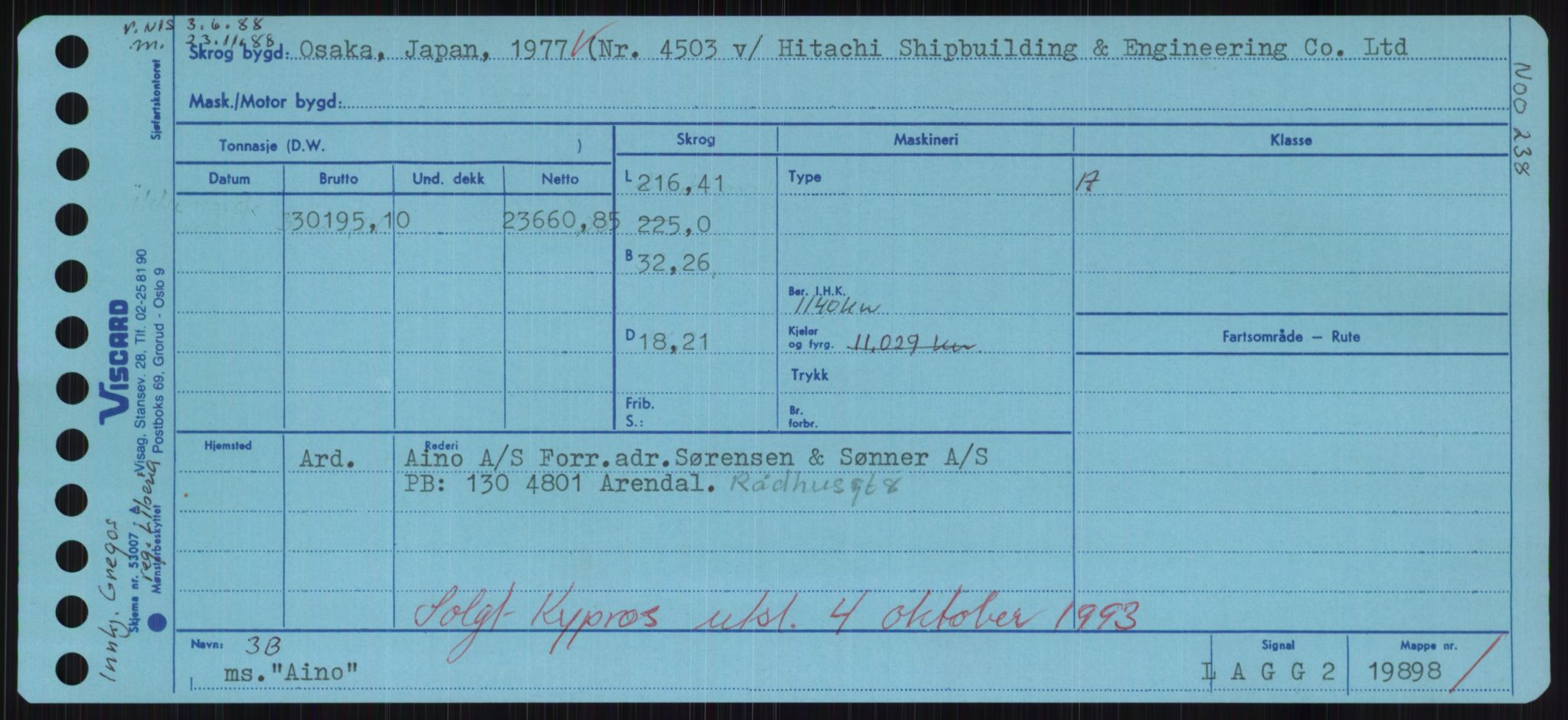 Sjøfartsdirektoratet med forløpere, Skipsmålingen, AV/RA-S-1627/H/Hd/L0001: Fartøy, A-Anv, s. 157