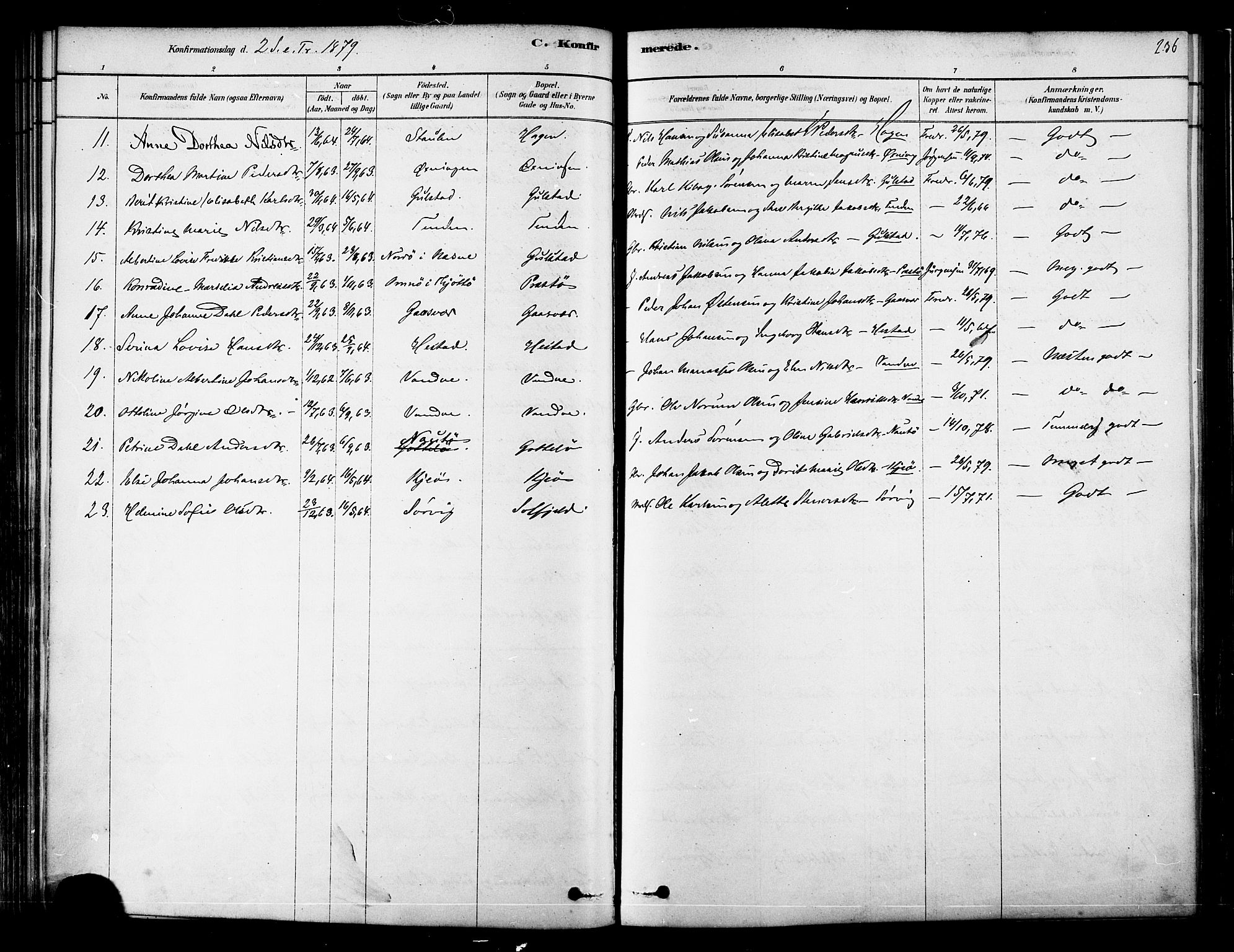 Ministerialprotokoller, klokkerbøker og fødselsregistre - Nordland, AV/SAT-A-1459/834/L0507: Ministerialbok nr. 834A05, 1878-1892, s. 236