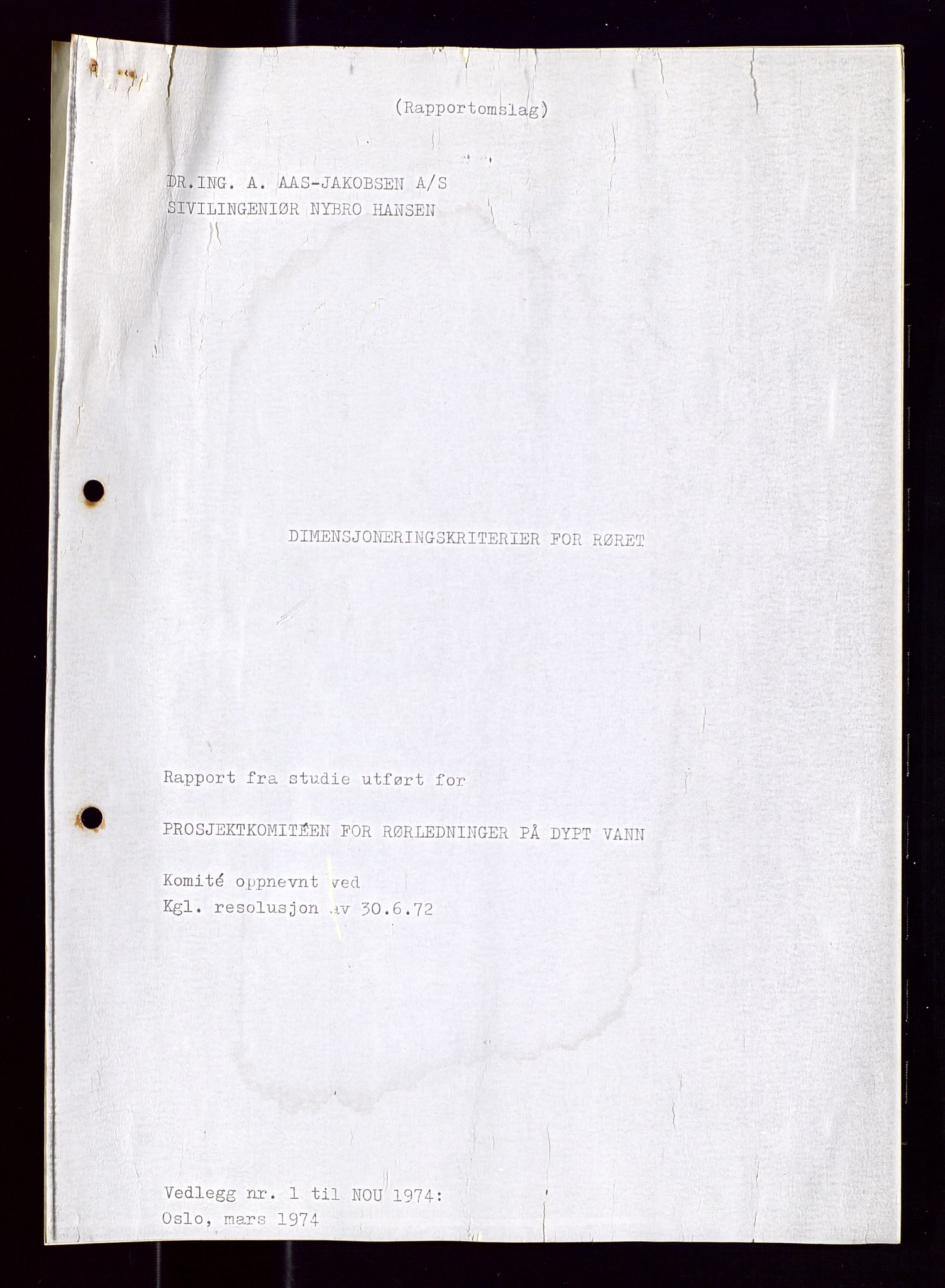 Industridepartementet, Oljekontoret, AV/SAST-A-101348/Di/L0001: DWP, møter juni - november, komiteemøter nr. 19 - 26, 1973-1974, s. 74