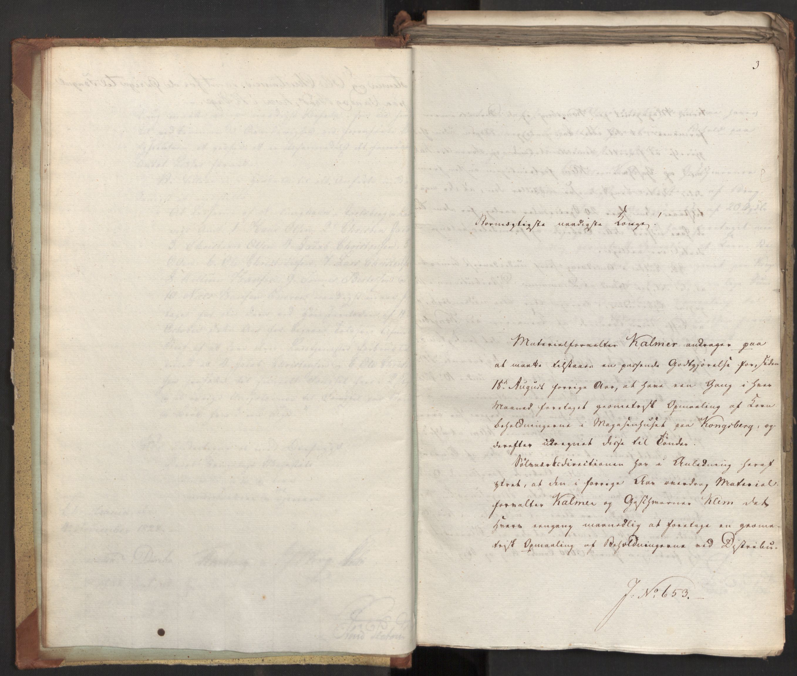Statsrådsavdelingen i Stockholm, AV/RA-S-1003/D/Da/L0057: Regjeringsinnstillinger nr. 651-807, 1828, s. 11