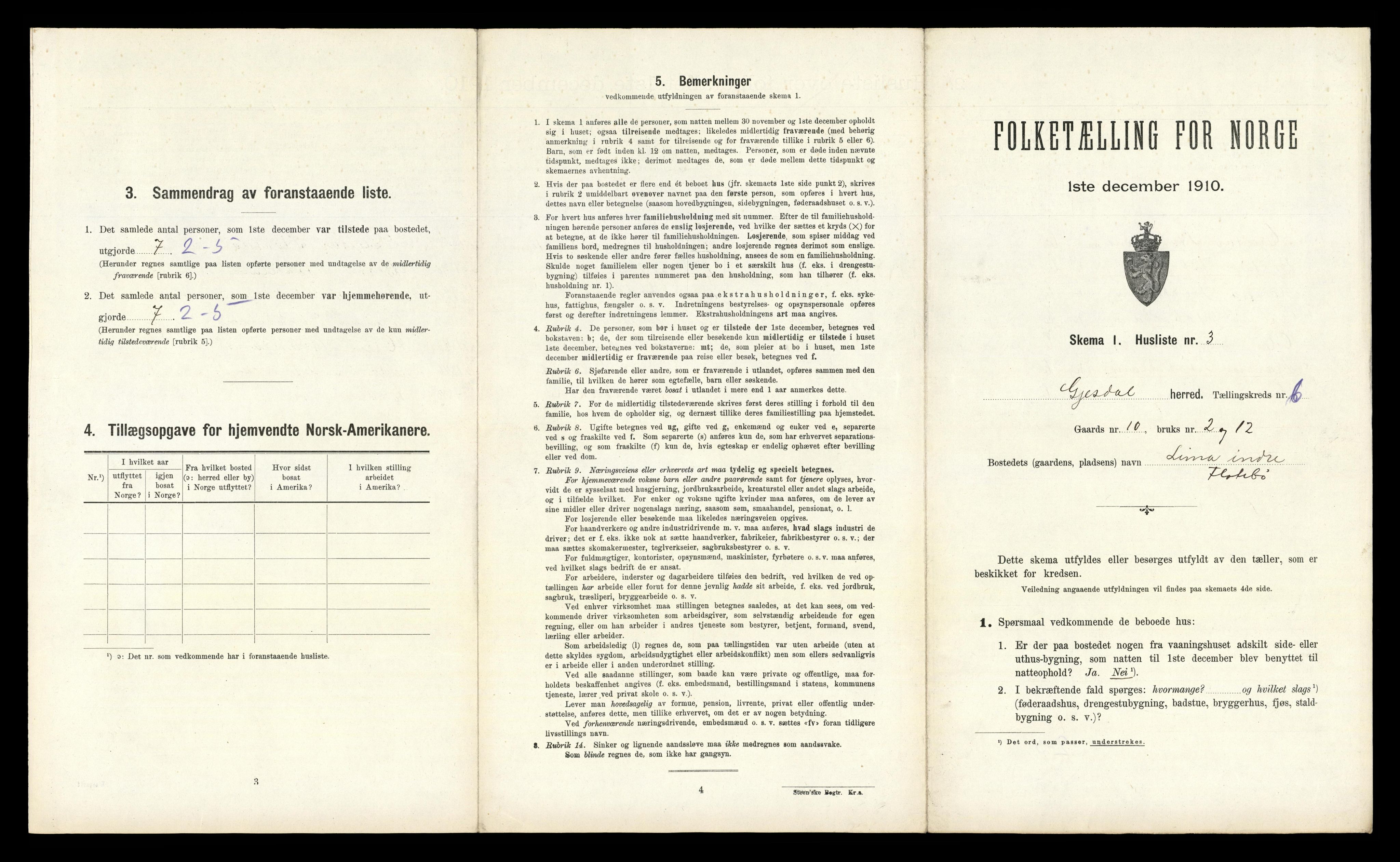 RA, Folketelling 1910 for 1122 Gjesdal herred, 1910, s. 500