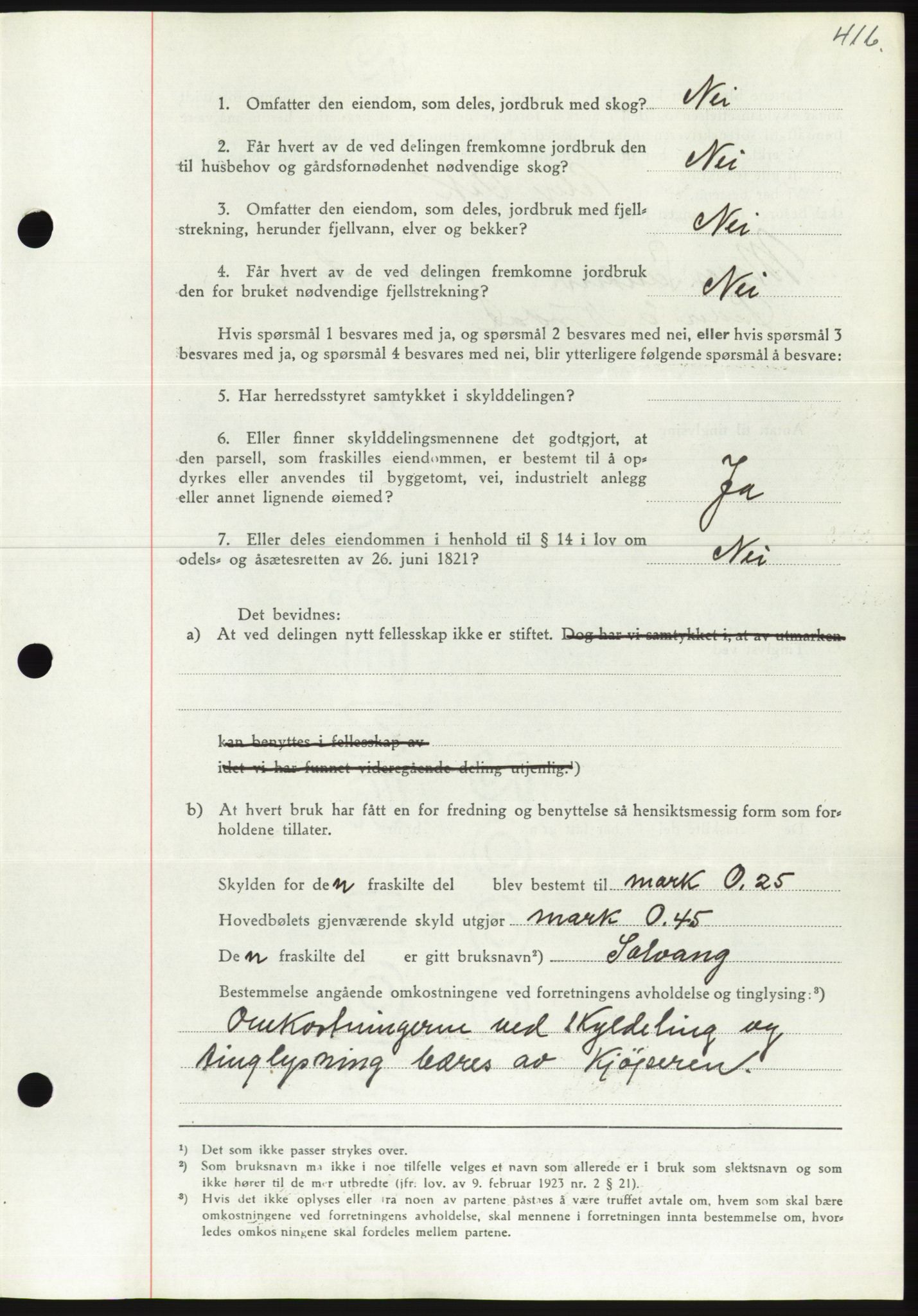 Søre Sunnmøre sorenskriveri, AV/SAT-A-4122/1/2/2C/L0070: Pantebok nr. 64, 1940-1941, Dagboknr: 1054/1940