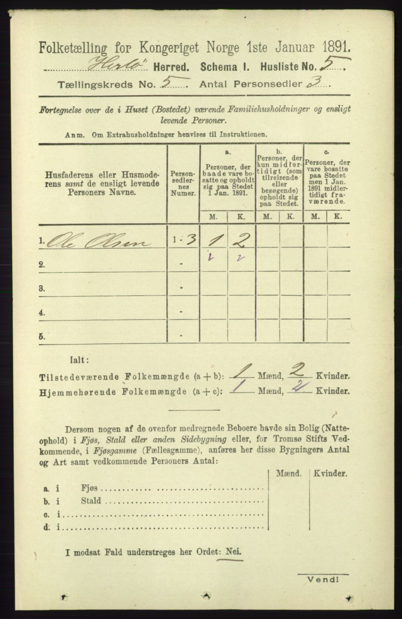 RA, Folketelling 1891 for 1258 Herdla herred, 1891, s. 2011