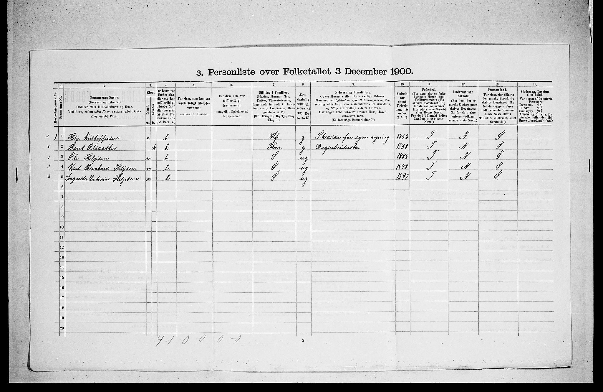 RA, Folketelling 1900 for 0621 Sigdal herred, 1900, s. 628