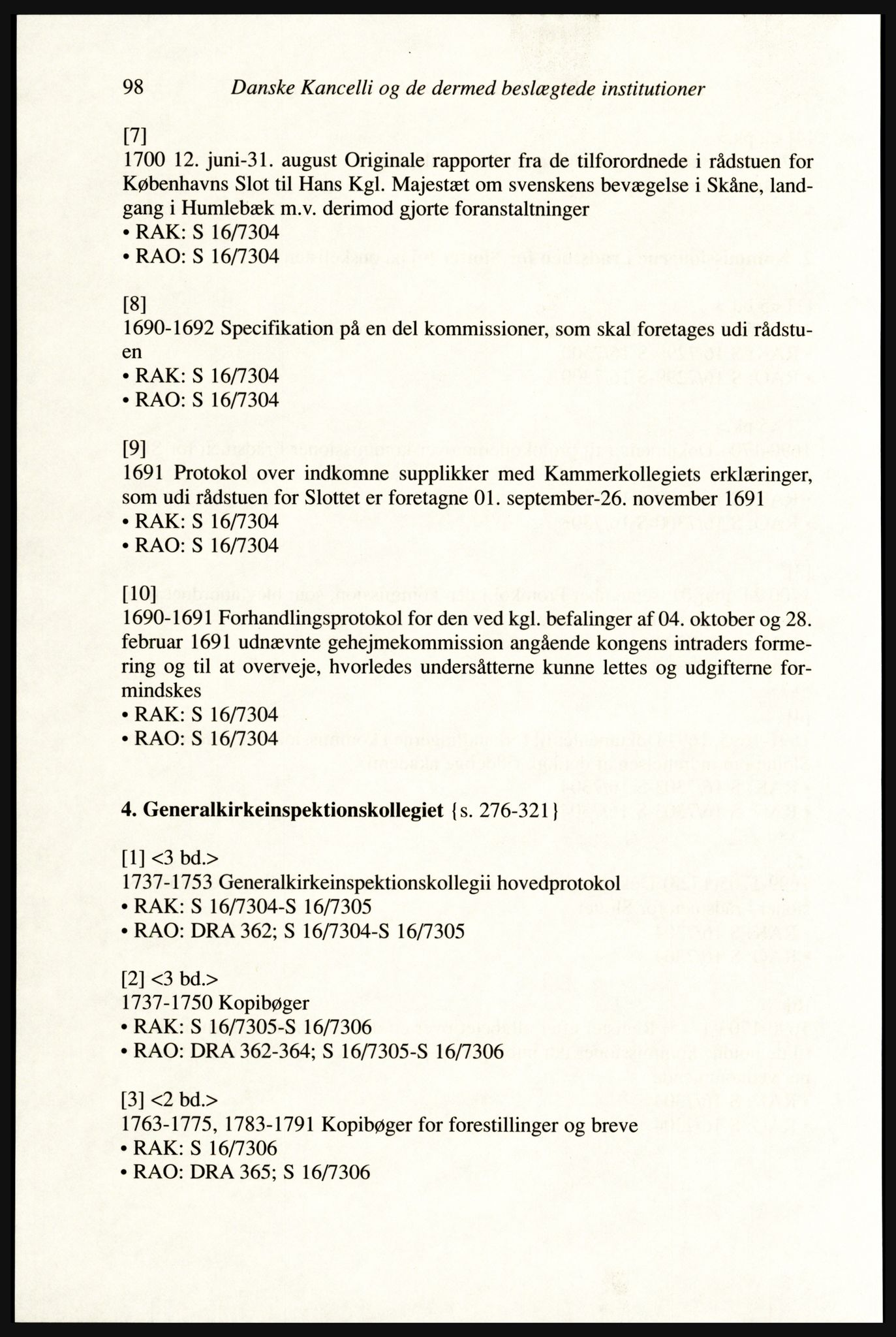 Publikasjoner utgitt av Arkivverket, PUBL/PUBL-001/A/0002: Erik Gøbel: NOREG, Tværregistratur over norgesrelevant materiale i Rigsarkivet i København (2000), 2000, s. 100