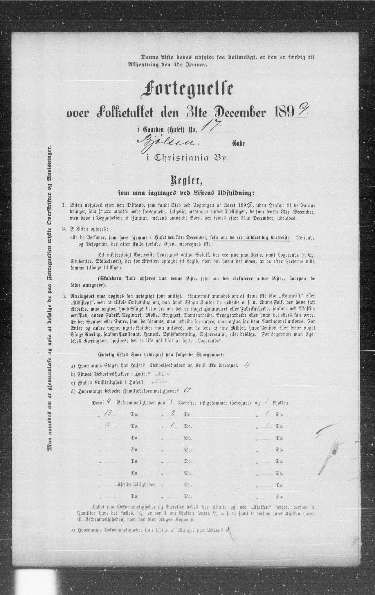 OBA, Kommunal folketelling 31.12.1899 for Kristiania kjøpstad, 1899, s. 867