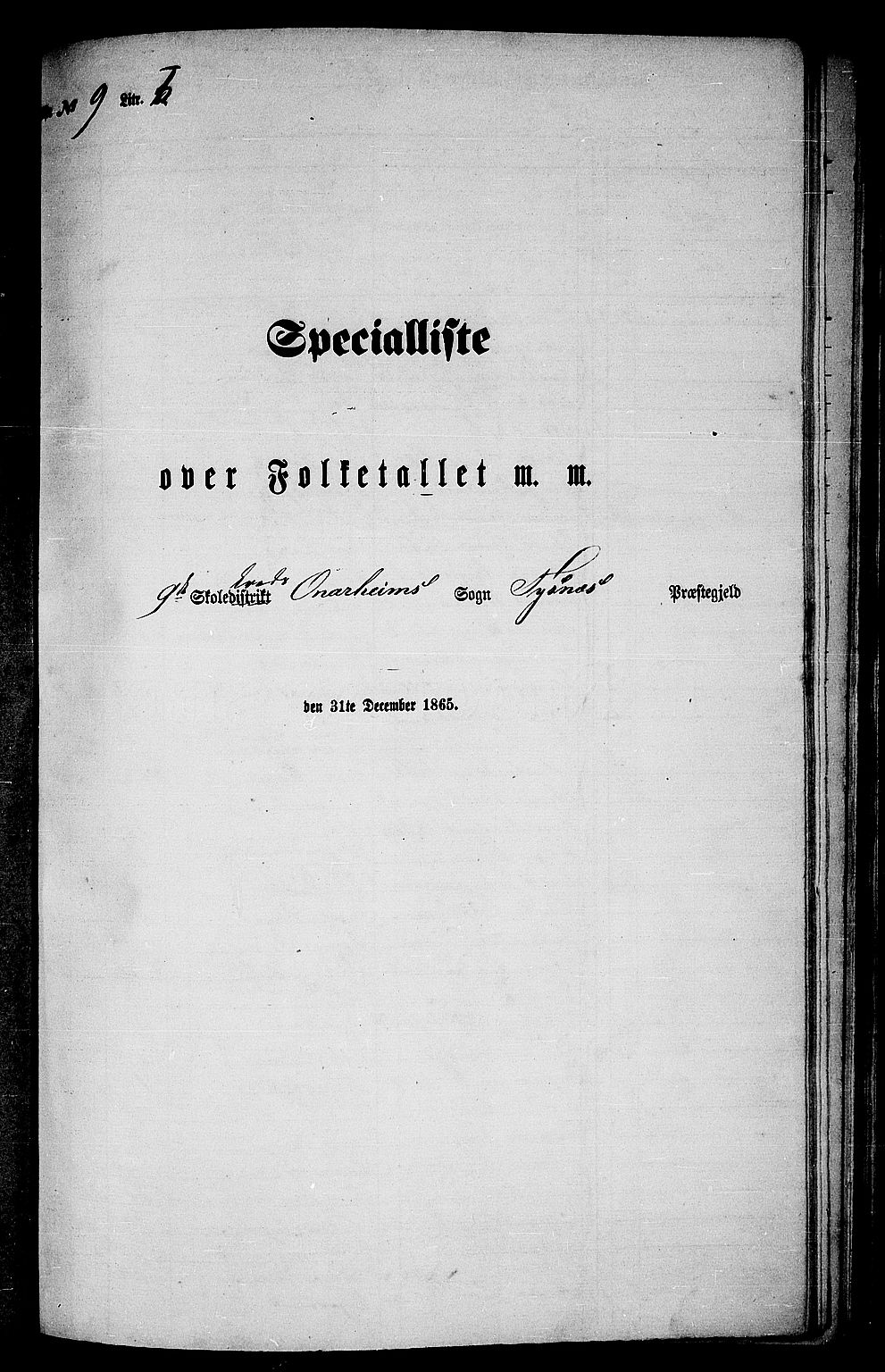 RA, Folketelling 1865 for 1223P Tysnes prestegjeld, 1865, s. 151