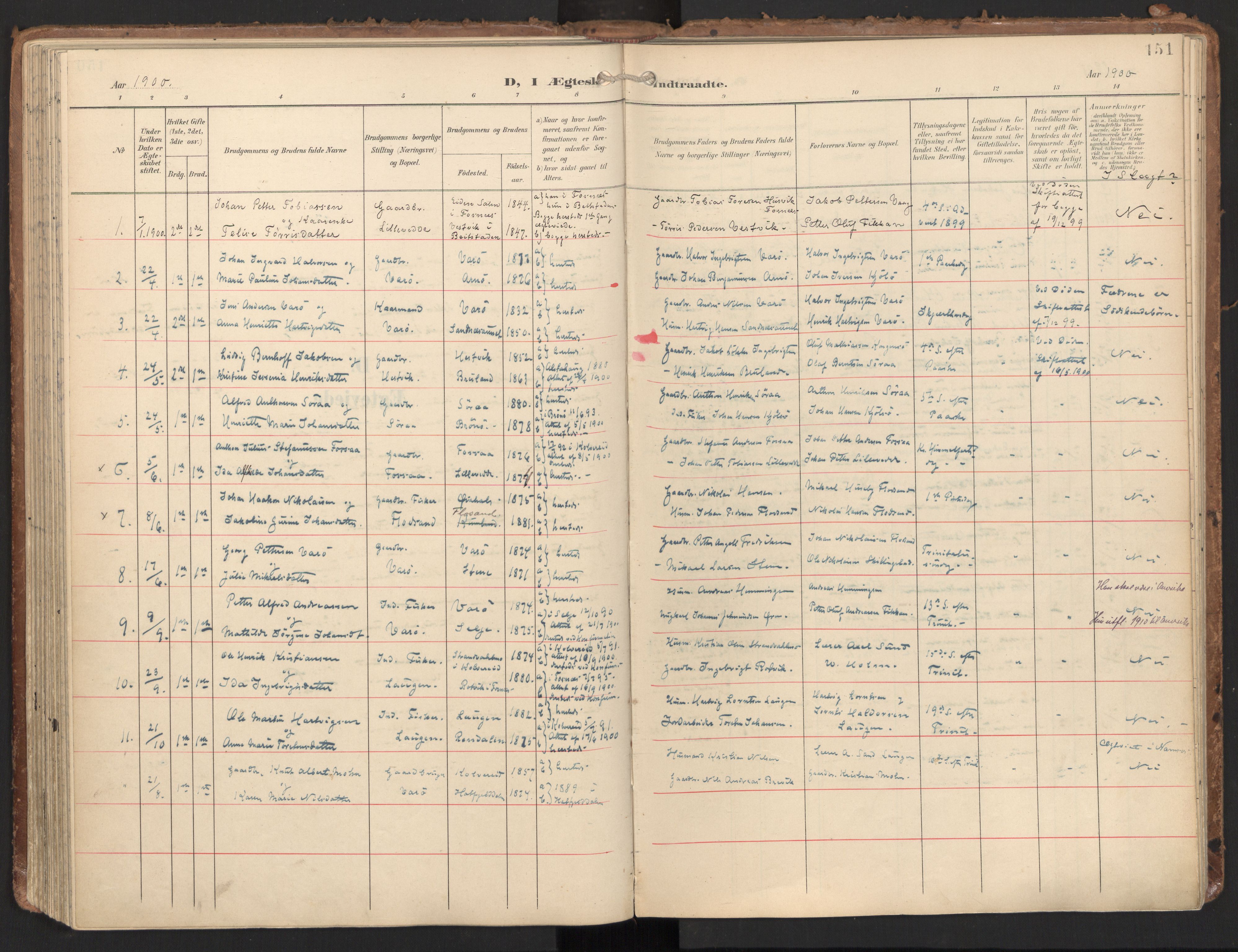 Ministerialprotokoller, klokkerbøker og fødselsregistre - Nord-Trøndelag, SAT/A-1458/784/L0677: Ministerialbok nr. 784A12, 1900-1920, s. 151