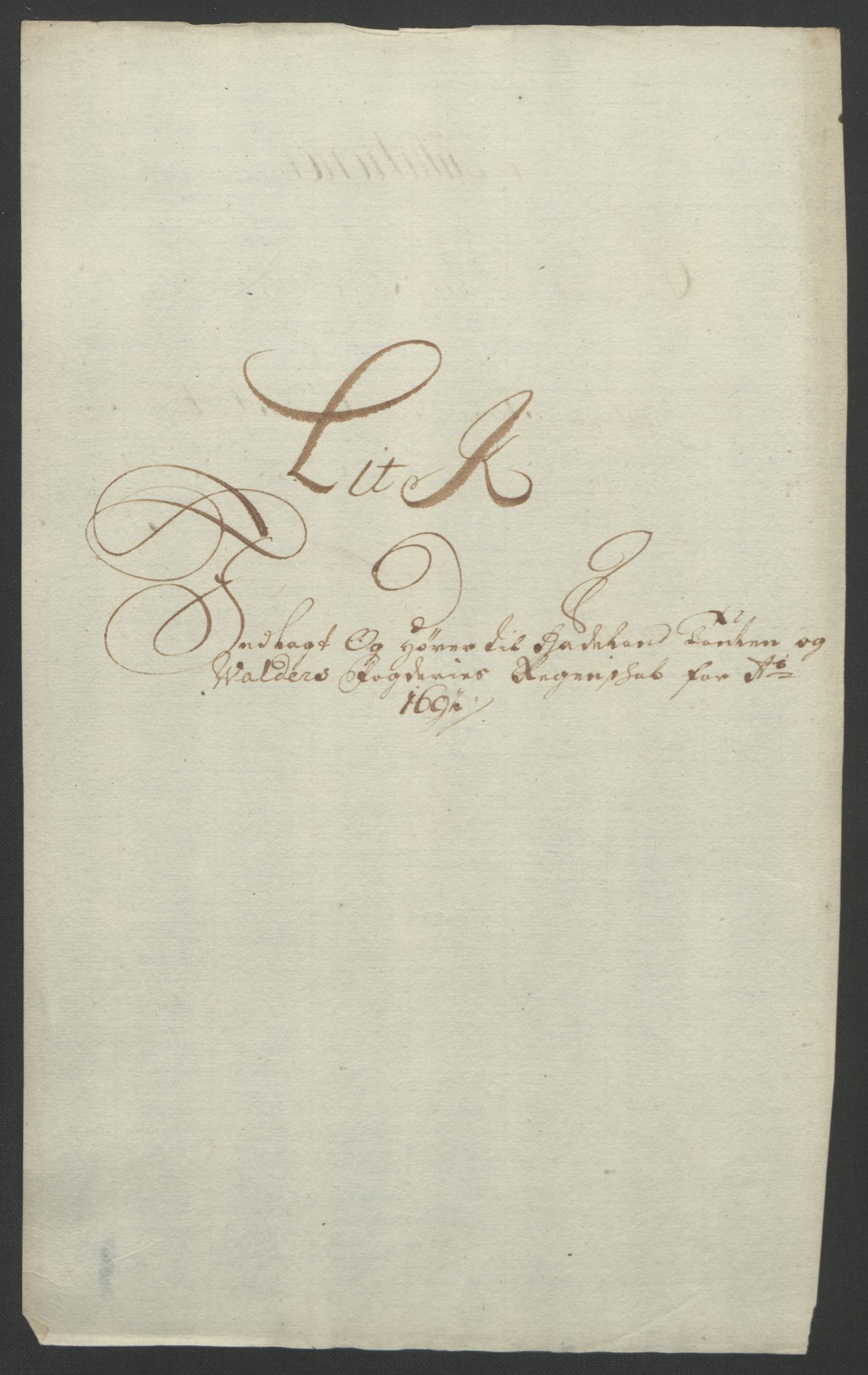 Rentekammeret inntil 1814, Reviderte regnskaper, Fogderegnskap, RA/EA-4092/R18/L1291: Fogderegnskap Hadeland, Toten og Valdres, 1692, s. 137