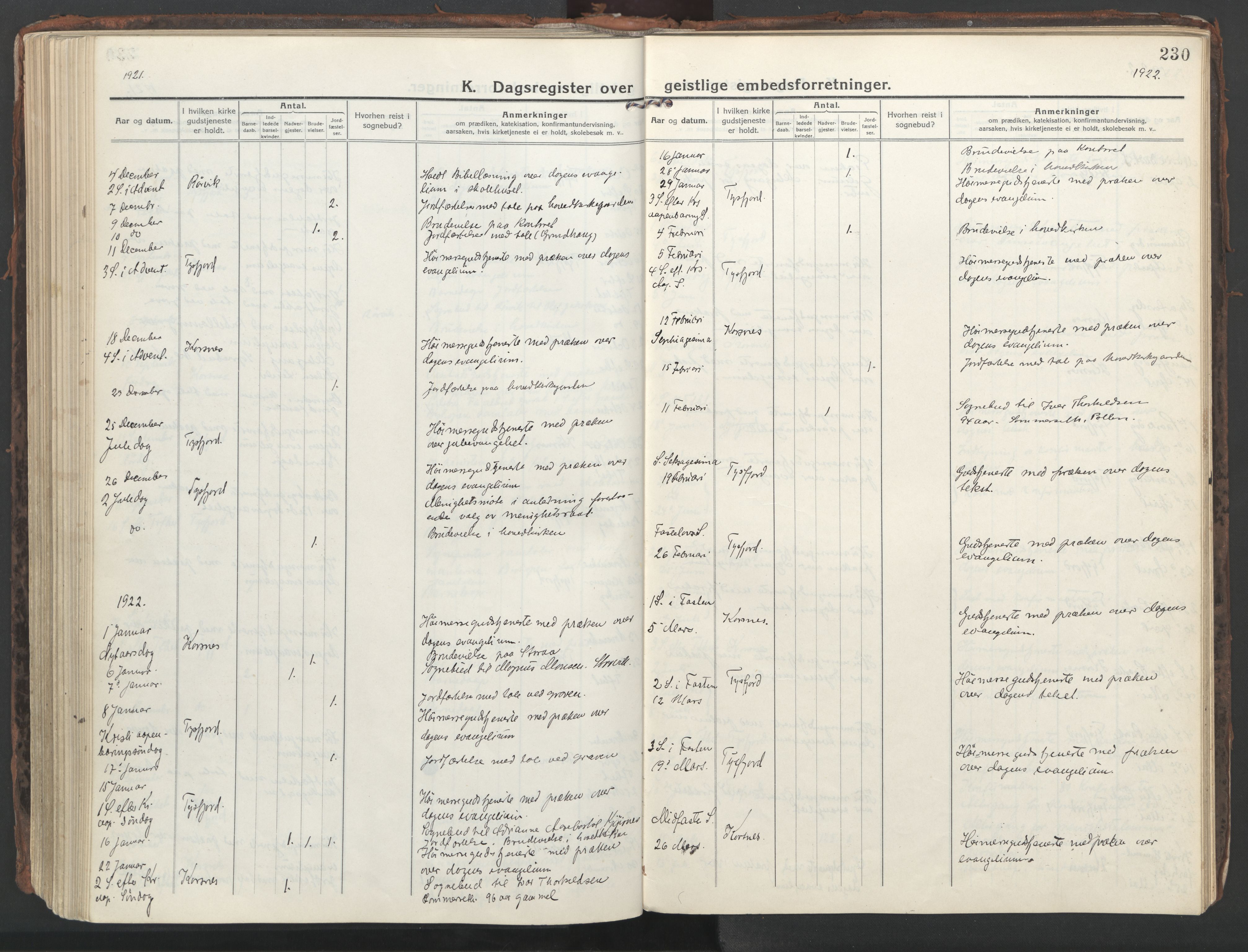 Ministerialprotokoller, klokkerbøker og fødselsregistre - Nordland, SAT/A-1459/861/L0872: Ministerialbok nr. 861A07, 1915-1924, s. 230