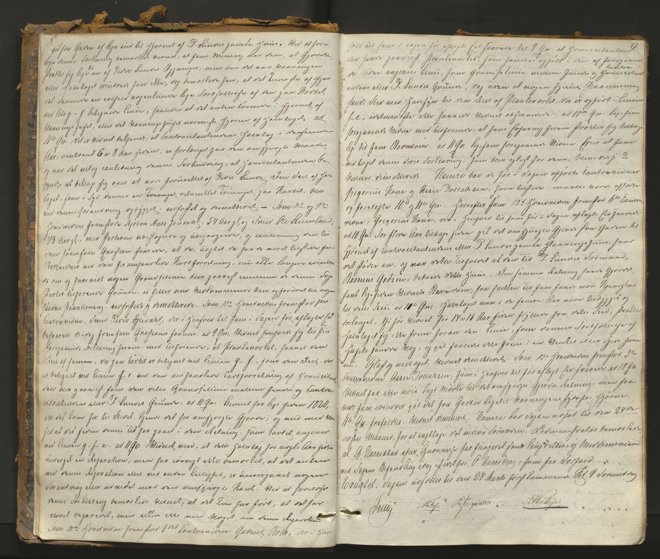 Stavanger byfogd, AV/SAST-A-101408/001/3/30/30BA/L0056: Bytingprotkoll, 1847-1850, s. 8-9