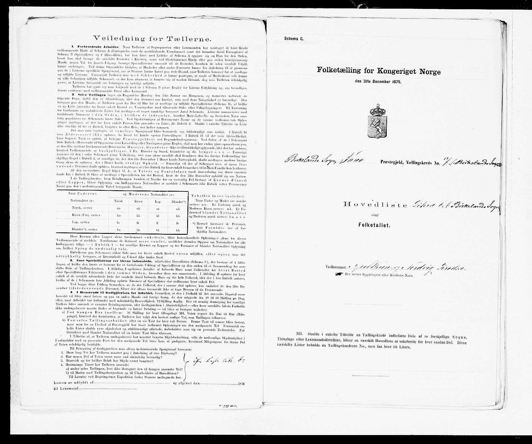 SAB, Folketelling 1875 for 1249P Fana prestegjeld, 1875, s. 22