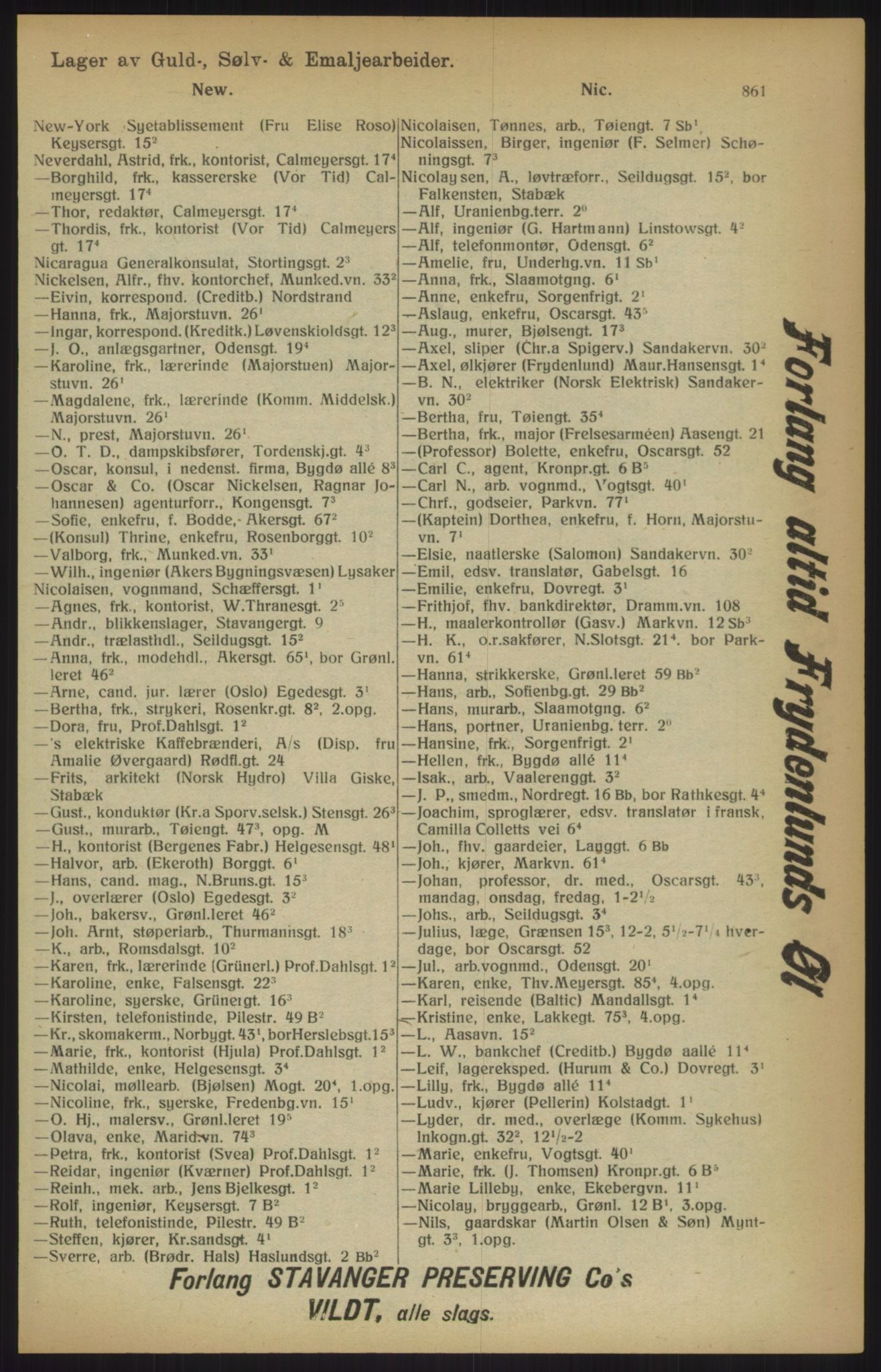 Kristiania/Oslo adressebok, PUBL/-, 1915, s. 861