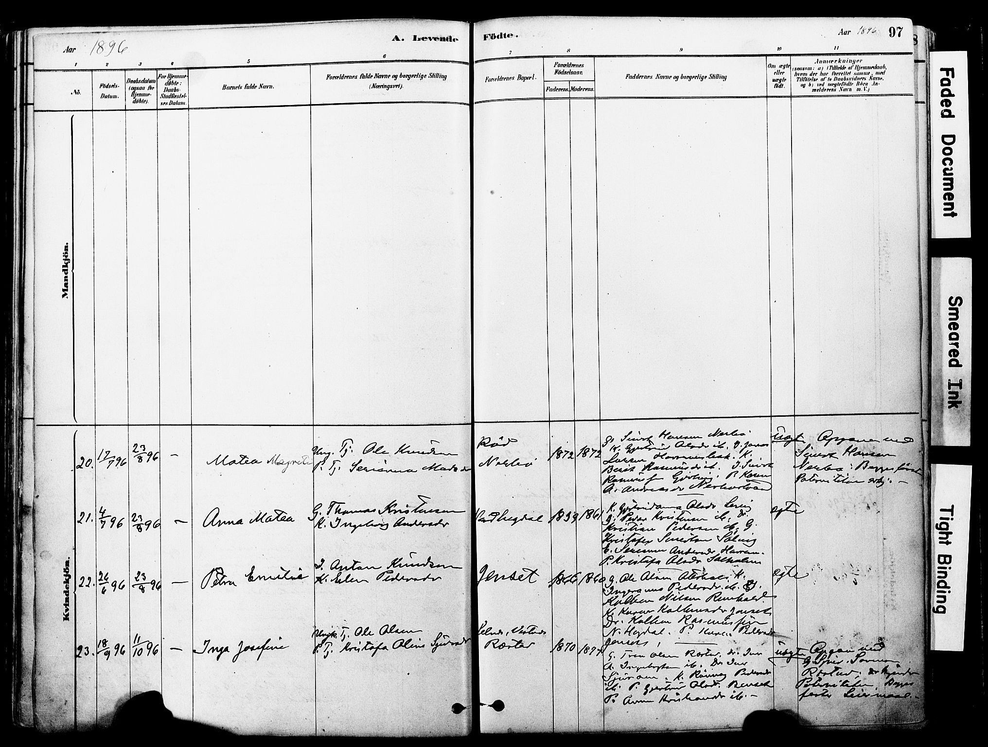Ministerialprotokoller, klokkerbøker og fødselsregistre - Møre og Romsdal, SAT/A-1454/560/L0721: Ministerialbok nr. 560A05, 1878-1917, s. 97