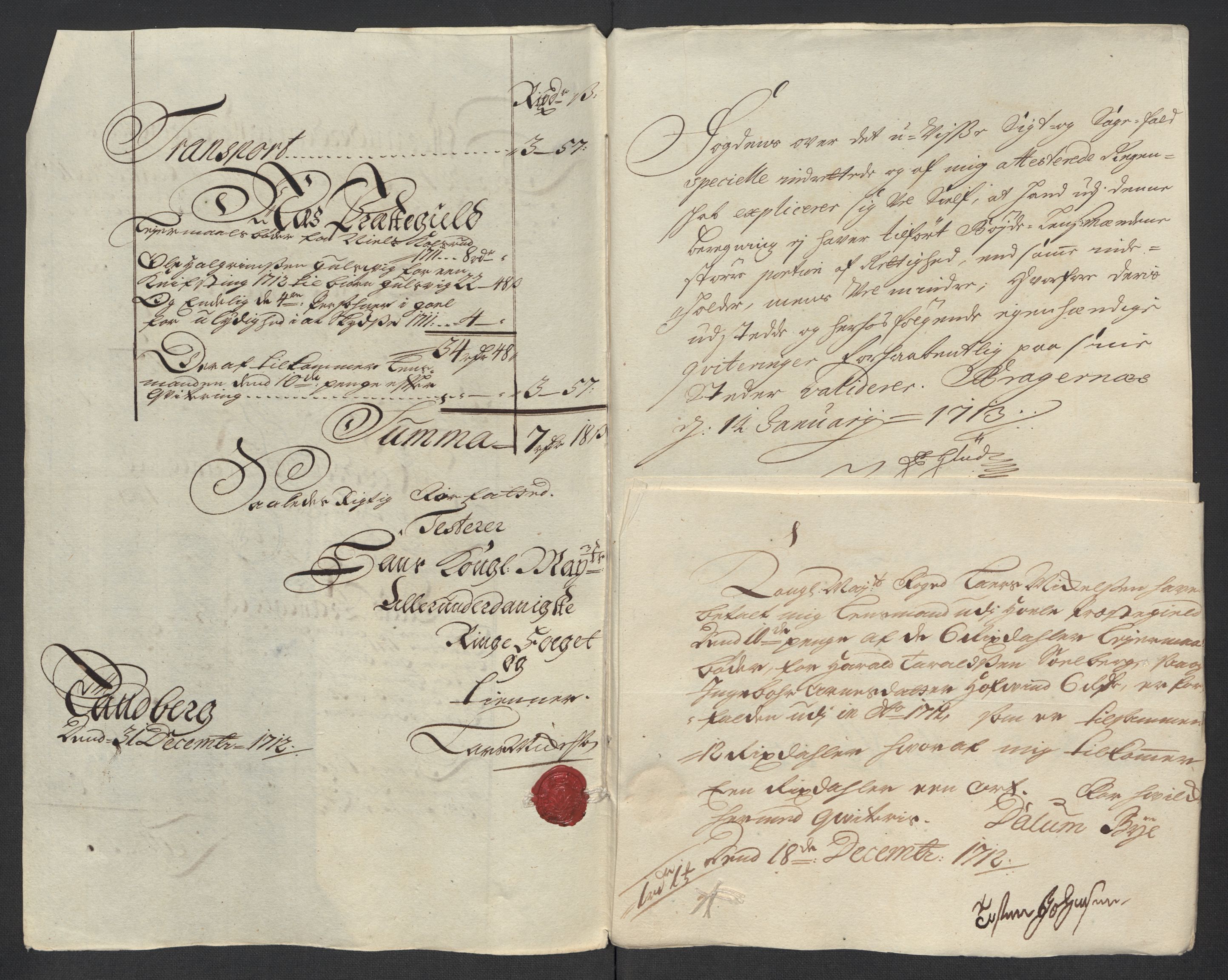 Rentekammeret inntil 1814, Reviderte regnskaper, Fogderegnskap, AV/RA-EA-4092/R23/L1470: Fogderegnskap Ringerike og Hallingdal, 1712, s. 164