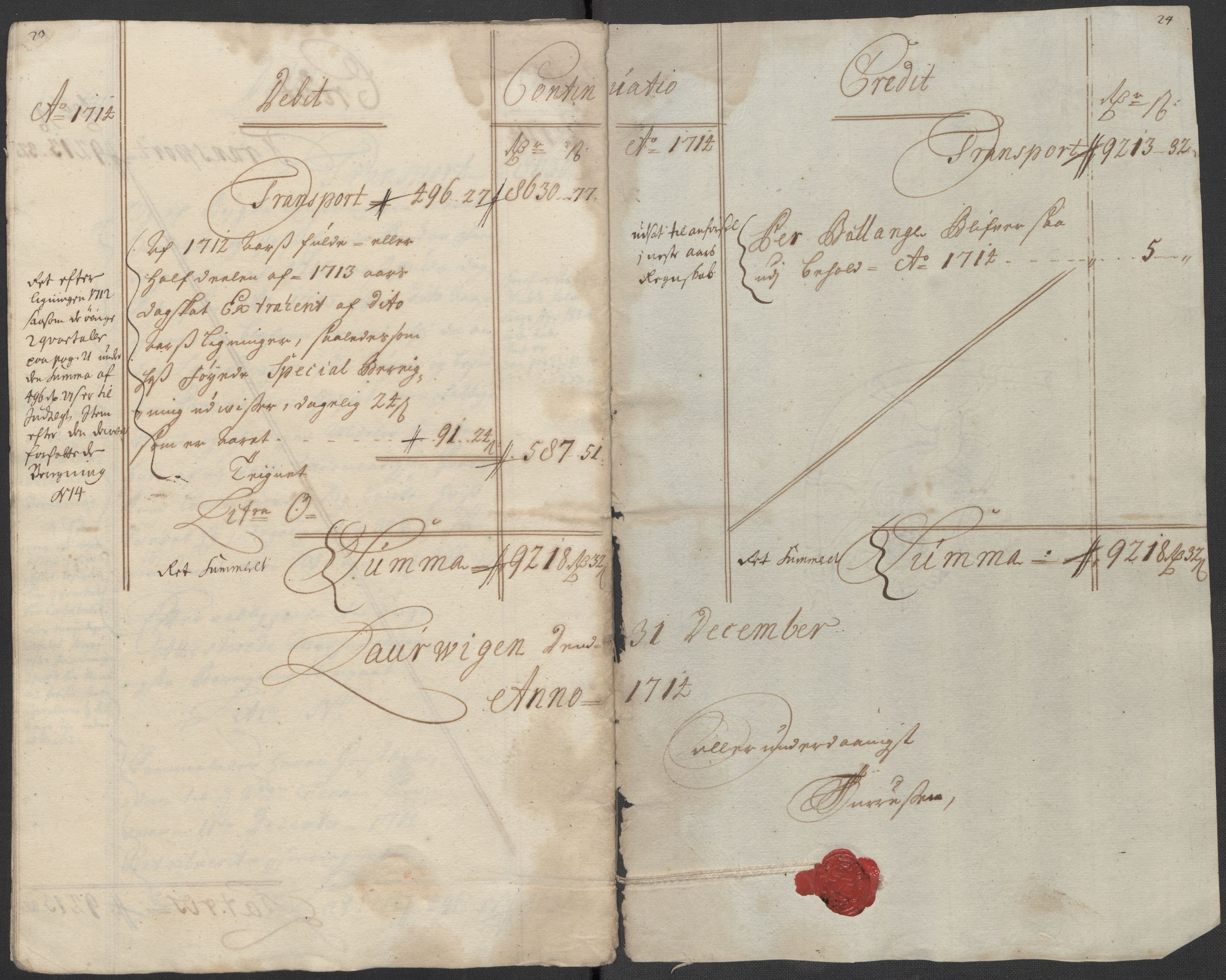 Rentekammeret inntil 1814, Reviderte regnskaper, Fogderegnskap, RA/EA-4092/R33/L1986: Fogderegnskap Larvik grevskap, 1714-1715, s. 15