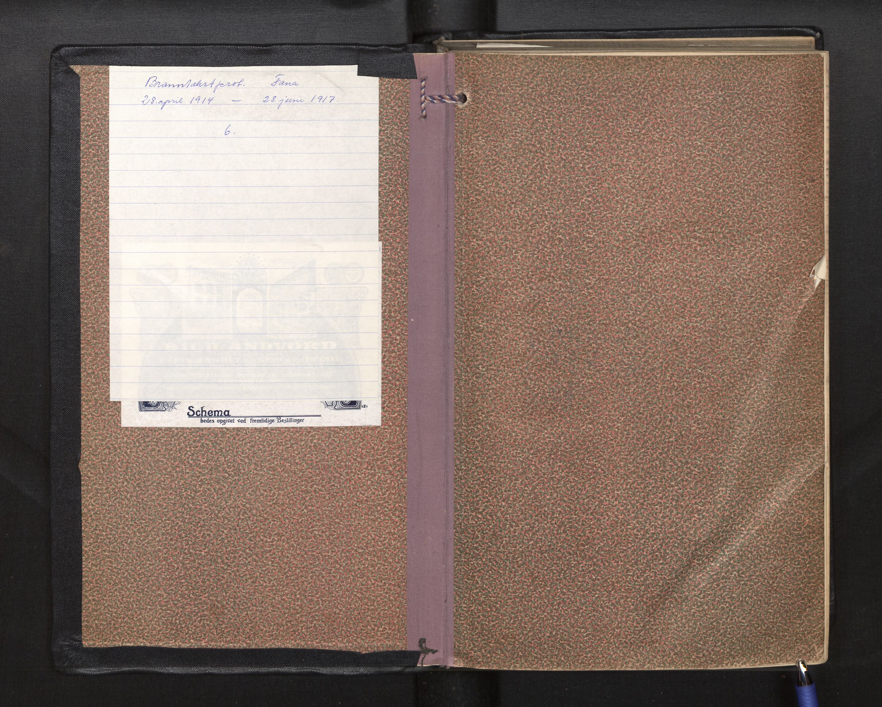 Lensmannen i Fana, SAB/A-31801/0012/L0006: Branntakstprotokoll, 1914-1917