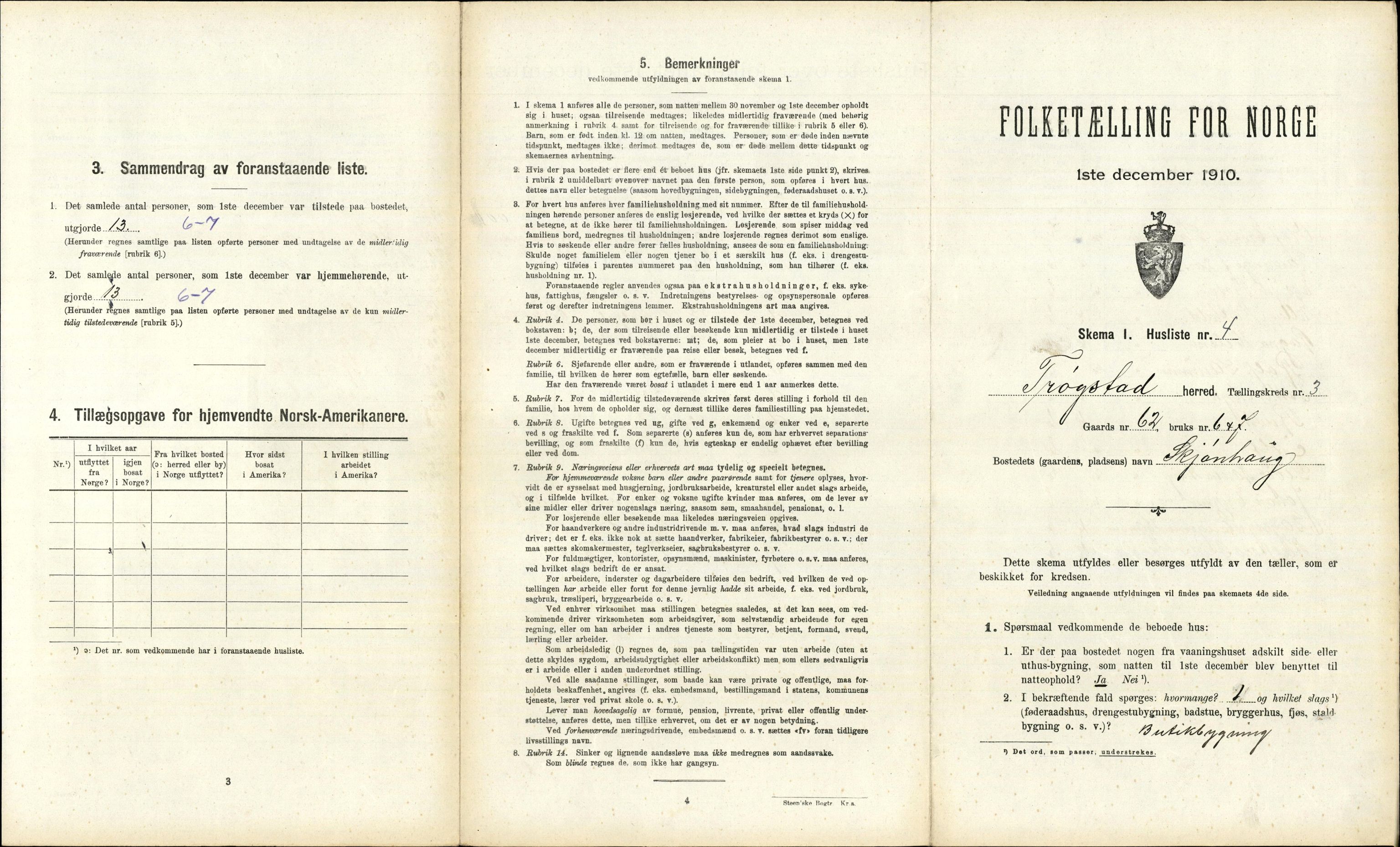 RA, Folketelling 1910 for 0122 Trøgstad herred, 1910, s. 283