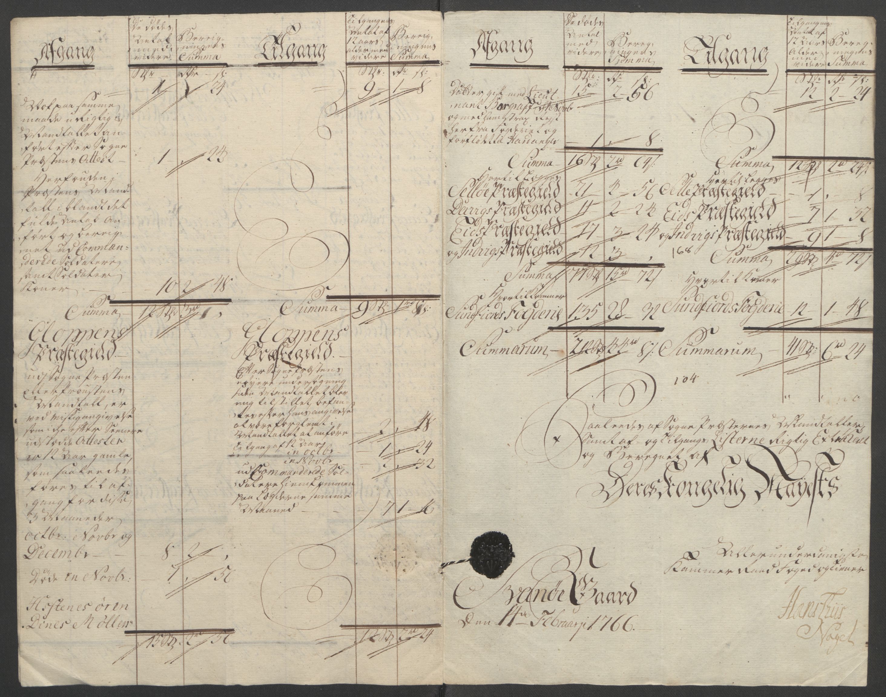 Rentekammeret inntil 1814, Reviderte regnskaper, Fogderegnskap, RA/EA-4092/R53/L3550: Ekstraskatten Sunn- og Nordfjord, 1762-1771, s. 26