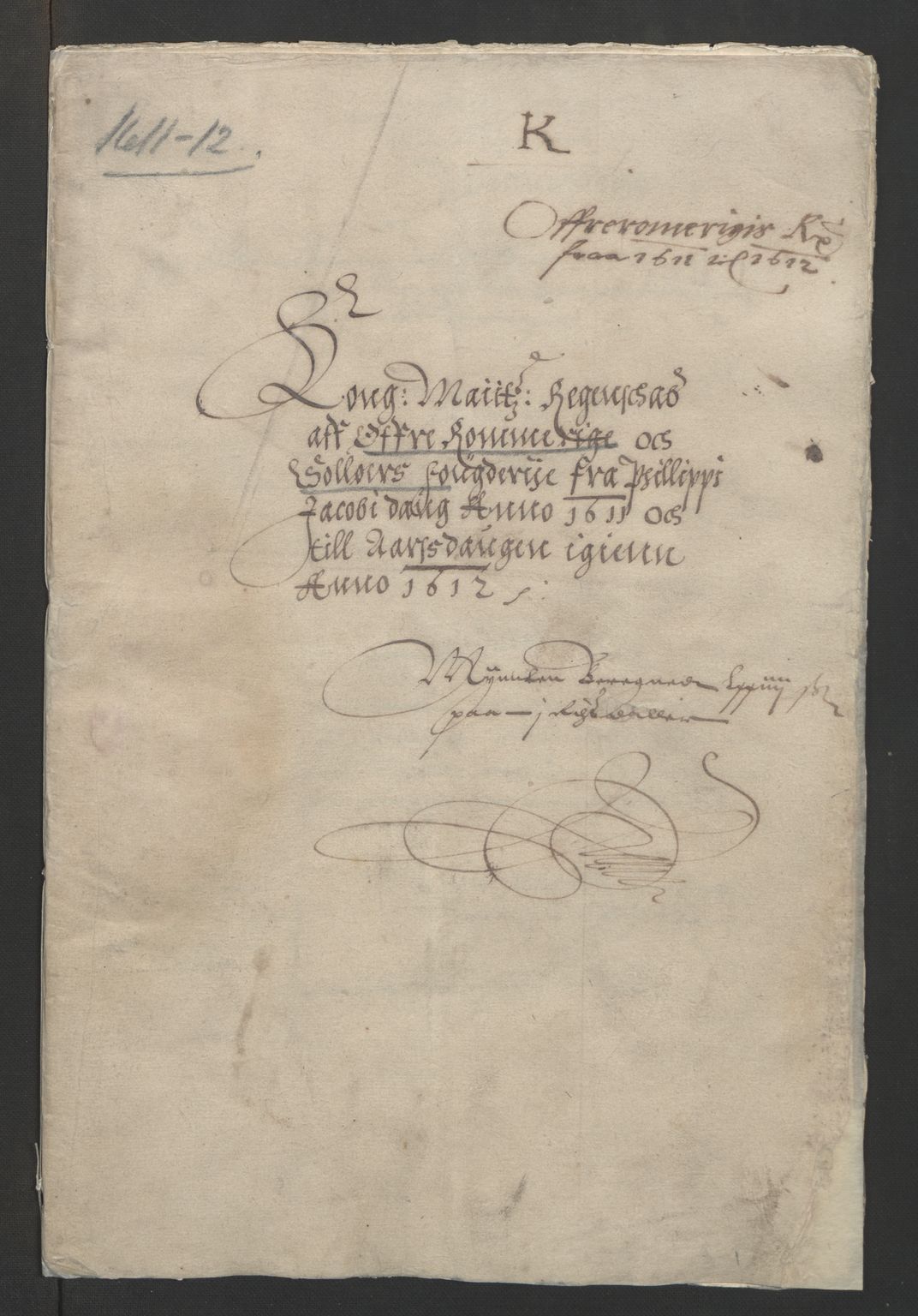 Rentekammeret inntil 1814, Reviderte regnskaper, Lensregnskaper, AV/RA-EA-5023/R/Rb/Rba/L0027: Akershus len, 1611-1612