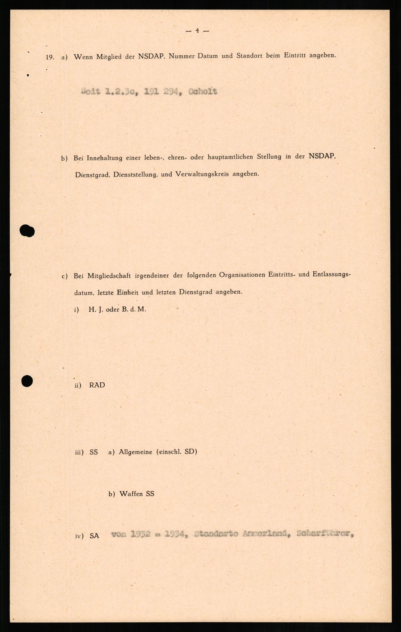 Forsvaret, Forsvarets overkommando II, AV/RA-RAFA-3915/D/Db/L0013: CI Questionaires. Tyske okkupasjonsstyrker i Norge. Tyskere., 1945-1946, s. 465