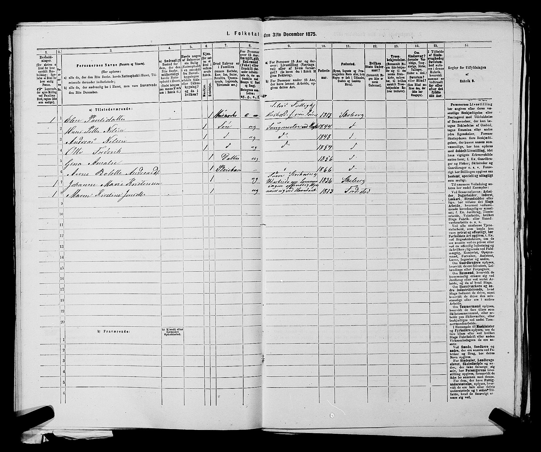RA, Folketelling 1875 for 0115P Skjeberg prestegjeld, 1875, s. 1347