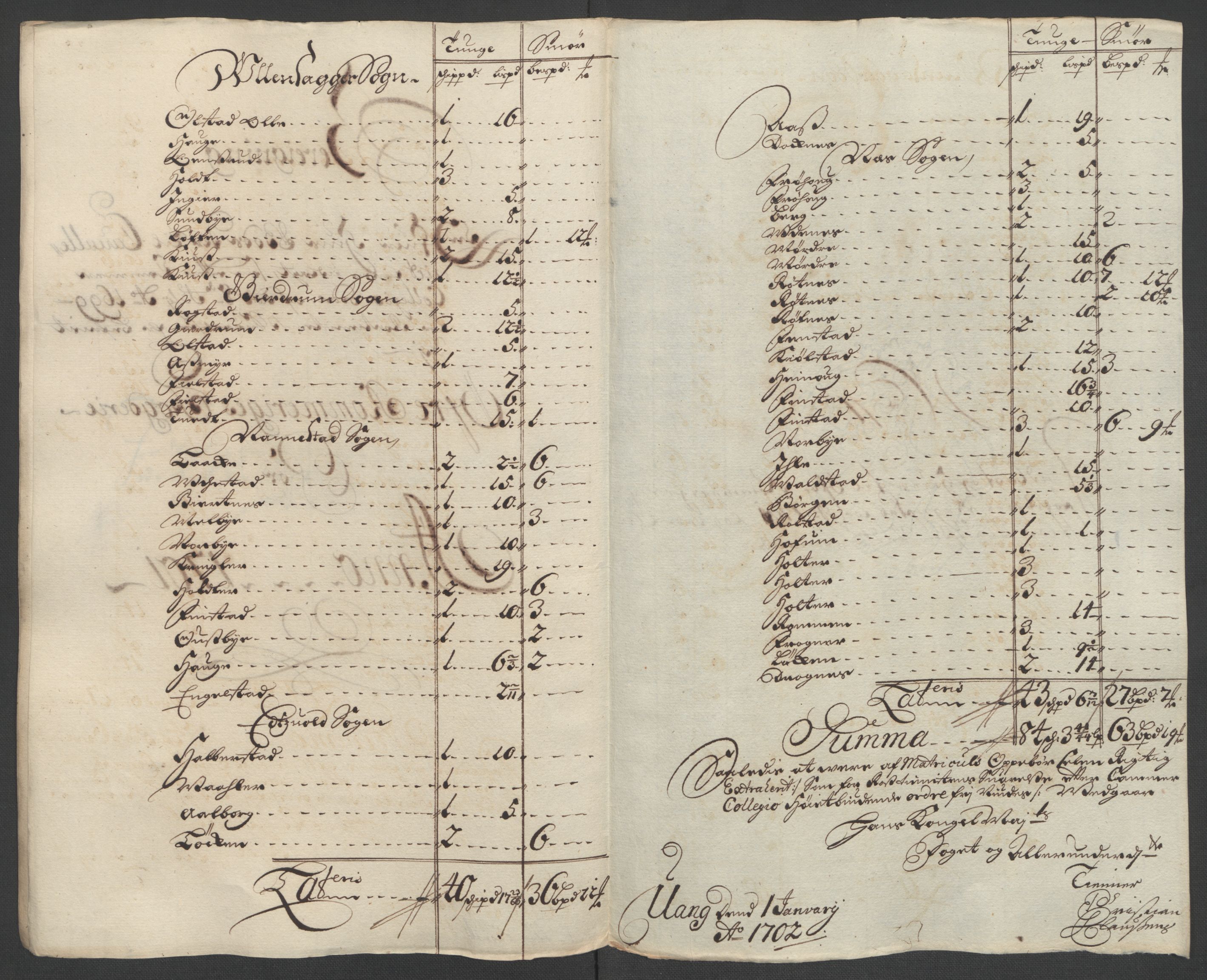 Rentekammeret inntil 1814, Reviderte regnskaper, Fogderegnskap, RA/EA-4092/R12/L0713: Fogderegnskap Øvre Romerike, 1701, s. 246