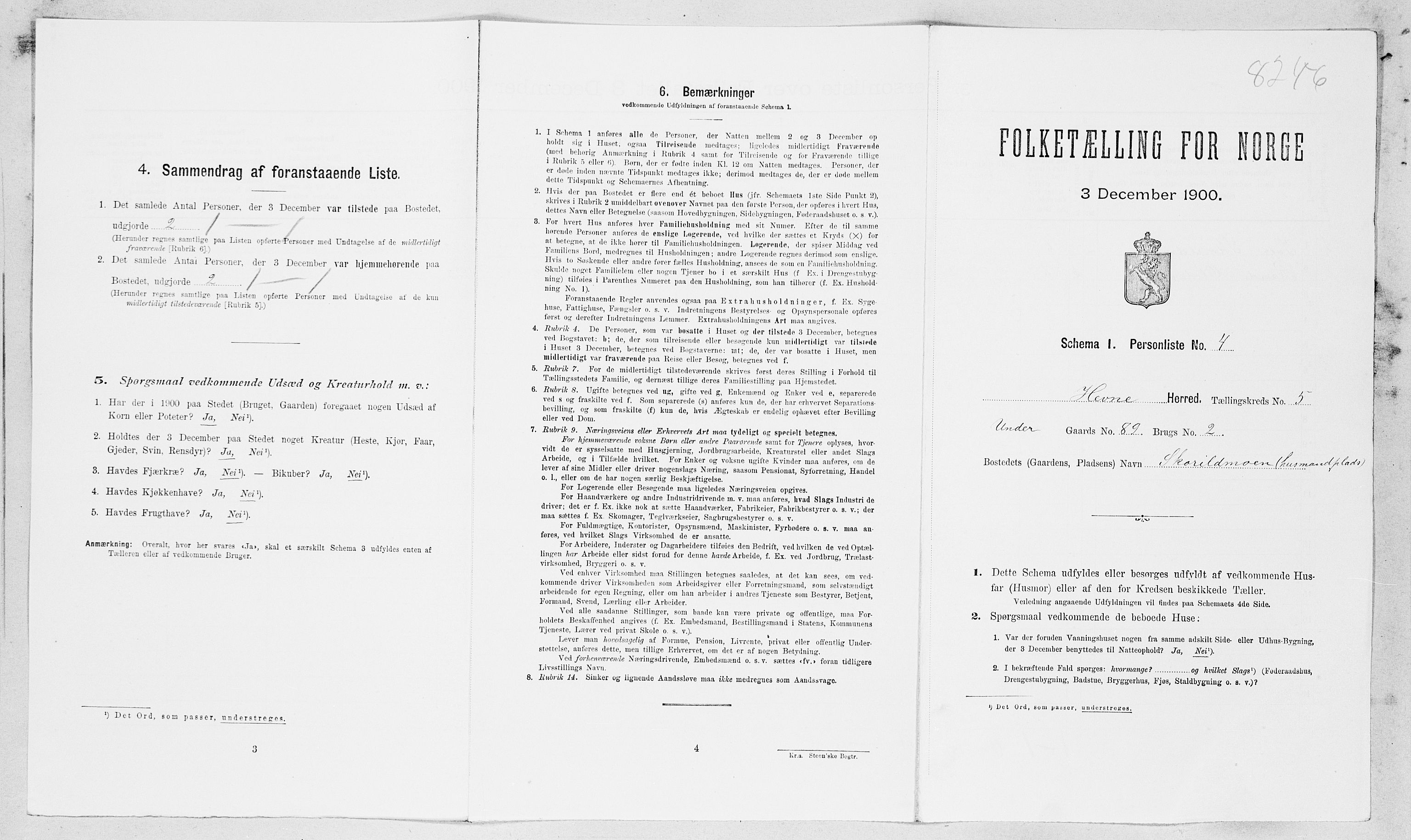 SAT, Folketelling 1900 for 1612 Hemne herred, 1900, s. 499