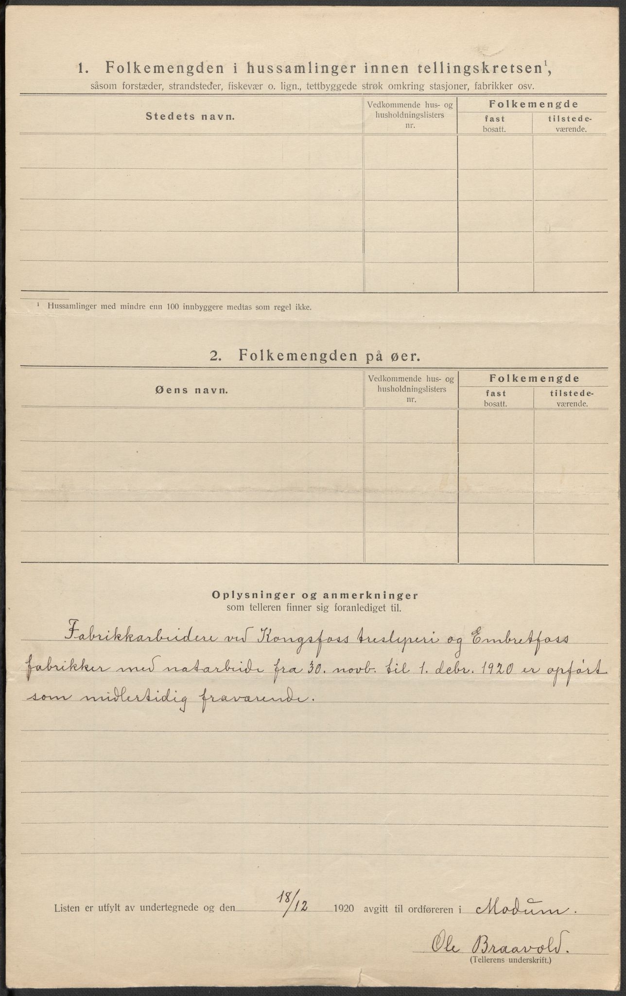 SAKO, Folketelling 1920 for 0623 Modum herred, 1920, s. 77