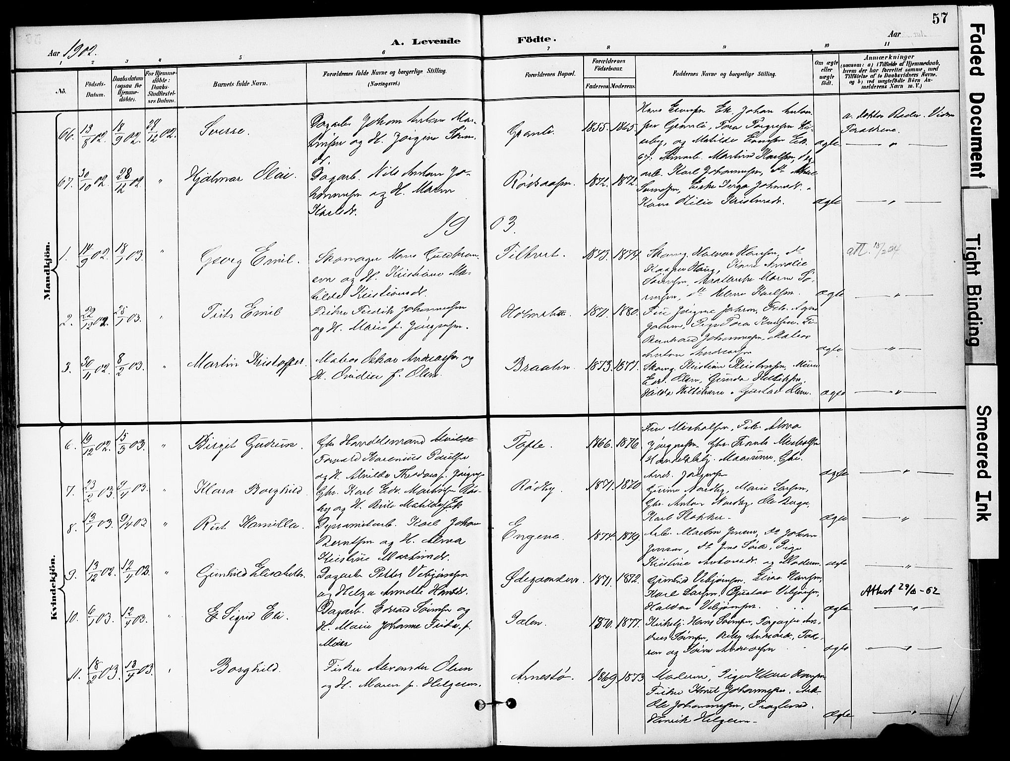 Hurum kirkebøker, AV/SAKO-A-229/F/Fa/L0015: Ministerialbok nr. 15, 1896-1908, s. 57
