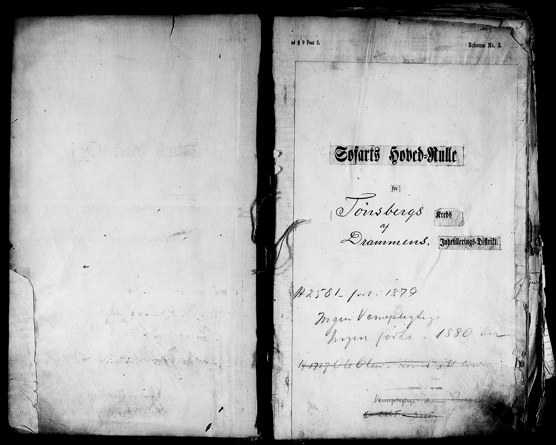 Tønsberg innrulleringskontor, AV/SAKO-A-786/F/Fc/Fca/L0005: Hovedrulle Patent nr. 2209-3312, 1868-1869, s. 2