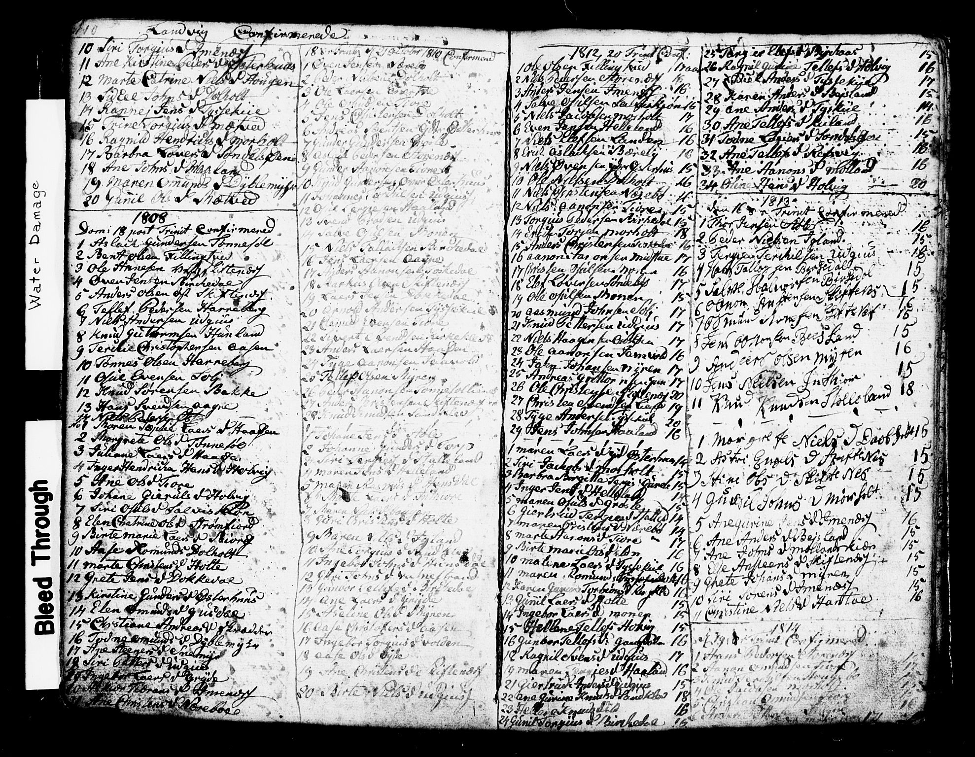 Hommedal sokneprestkontor, AV/SAK-1111-0023/F/Fb/Fbb/L0002: Klokkerbok nr. B 2 /1, 1791-1819, s. 110-111