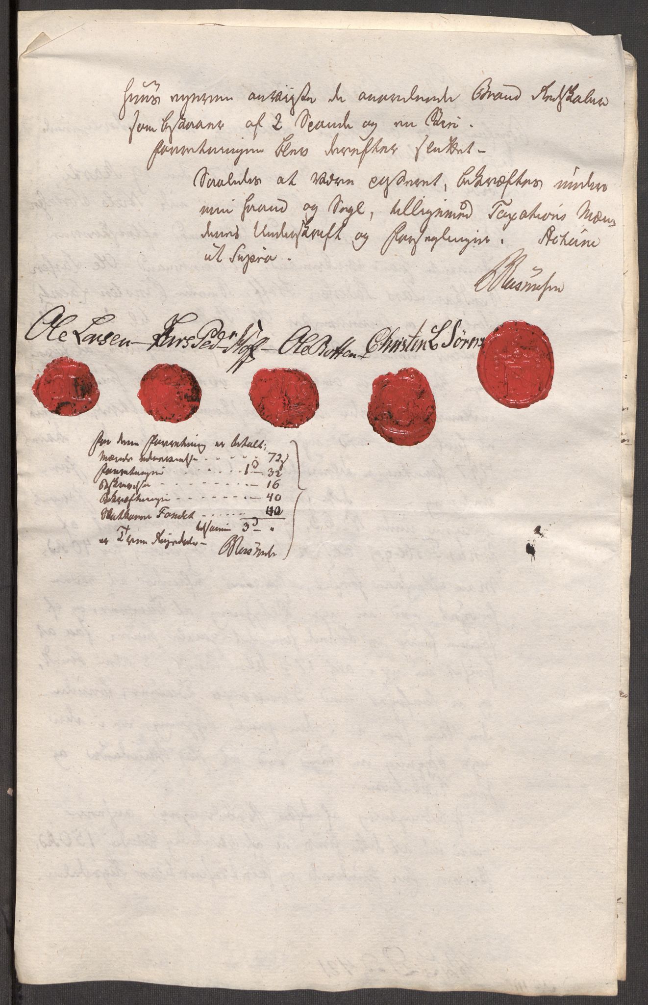 Kommersekollegiet, Brannforsikringskontoret 1767-1814, AV/RA-EA-5458/F/Fa/L0037/0004: Larvik og Sandefjord / Dokumenter, 1797