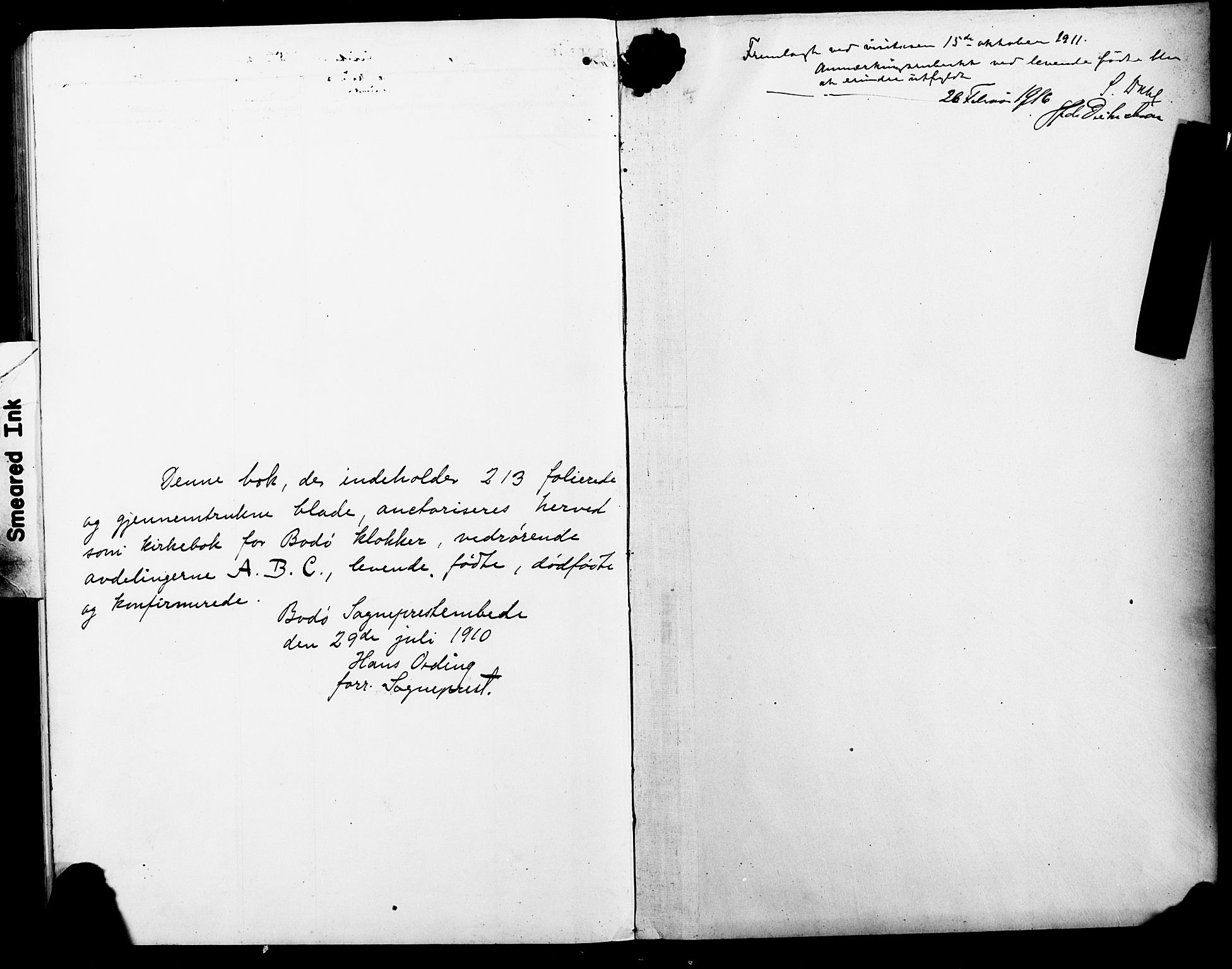 Ministerialprotokoller, klokkerbøker og fødselsregistre - Nordland, AV/SAT-A-1459/801/L0034: Klokkerbok nr. 801C09, 1910-1922