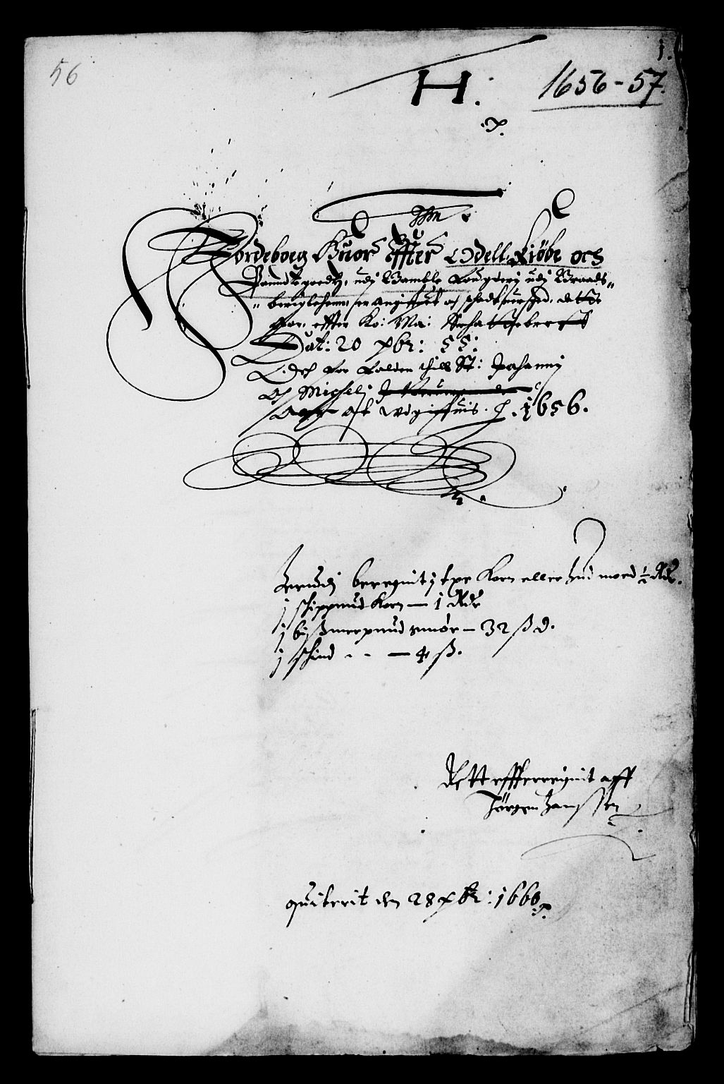 Rentekammeret inntil 1814, Reviderte regnskaper, Lensregnskaper, AV/RA-EA-5023/R/Rb/Rbp/L0043: Bratsberg len, 1656-1658