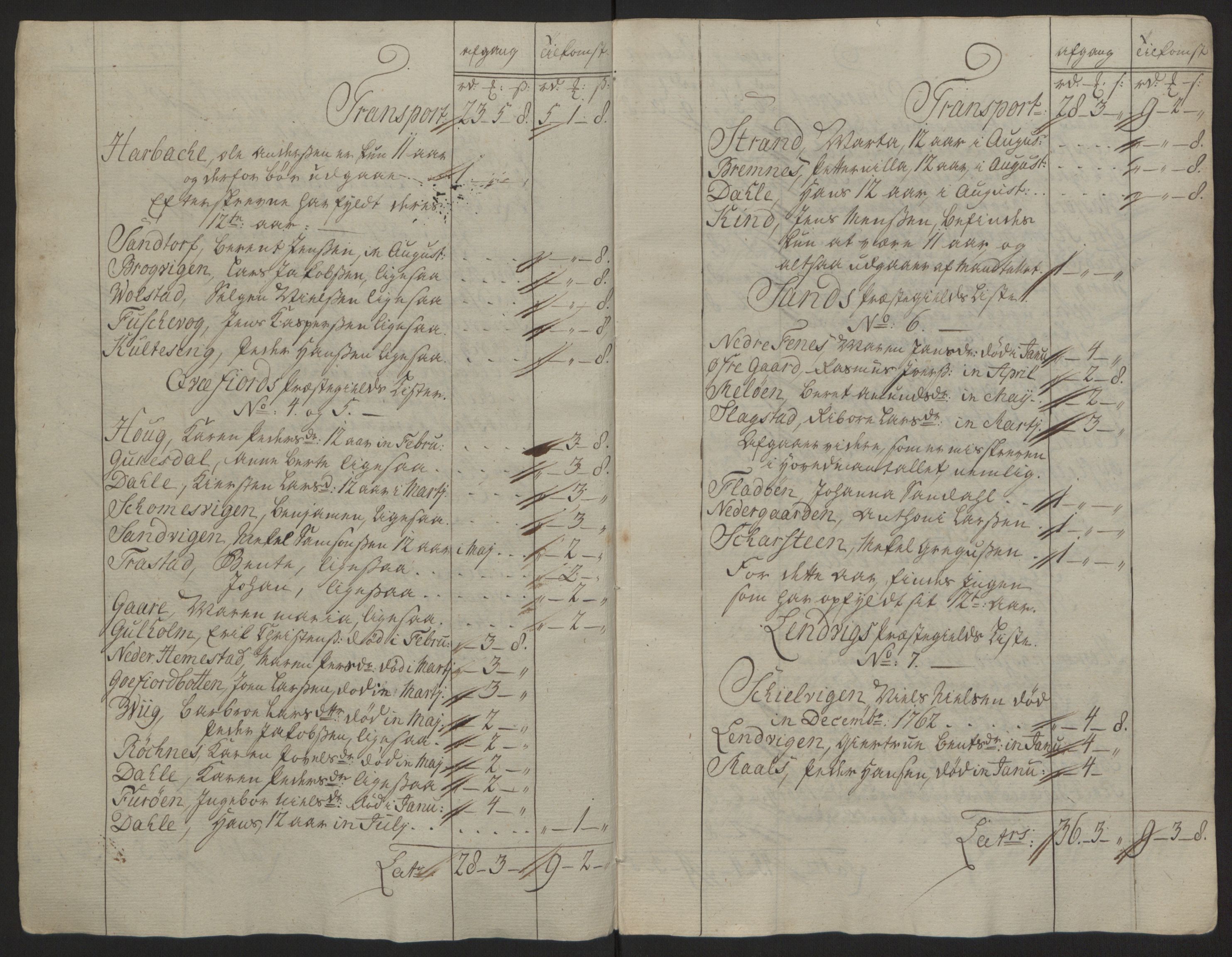 Rentekammeret inntil 1814, Reviderte regnskaper, Fogderegnskap, RA/EA-4092/R68/L4845: Ekstraskatten Senja og Troms, 1762-1765, s. 185